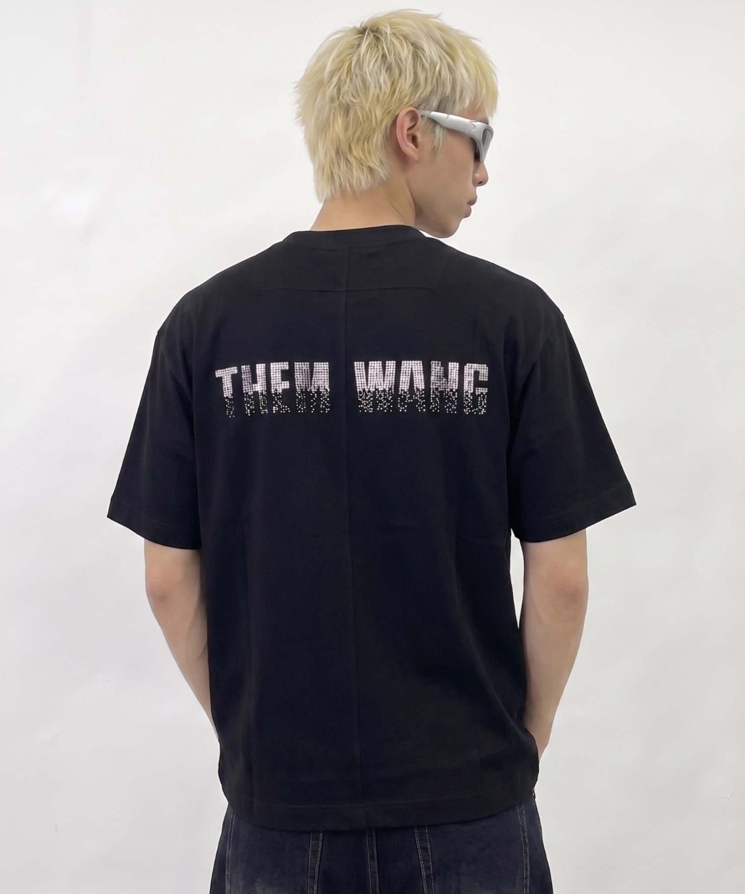 A'GEM/9 × .kom 『ARULE/アルール』RHINESTONE LOGO TEE/ライン