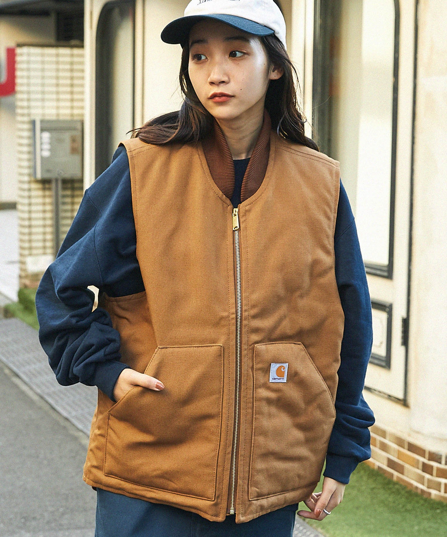 Carhartt カーハート ダックベスト ロゴ ダック地 | www.csugulfcoast.com