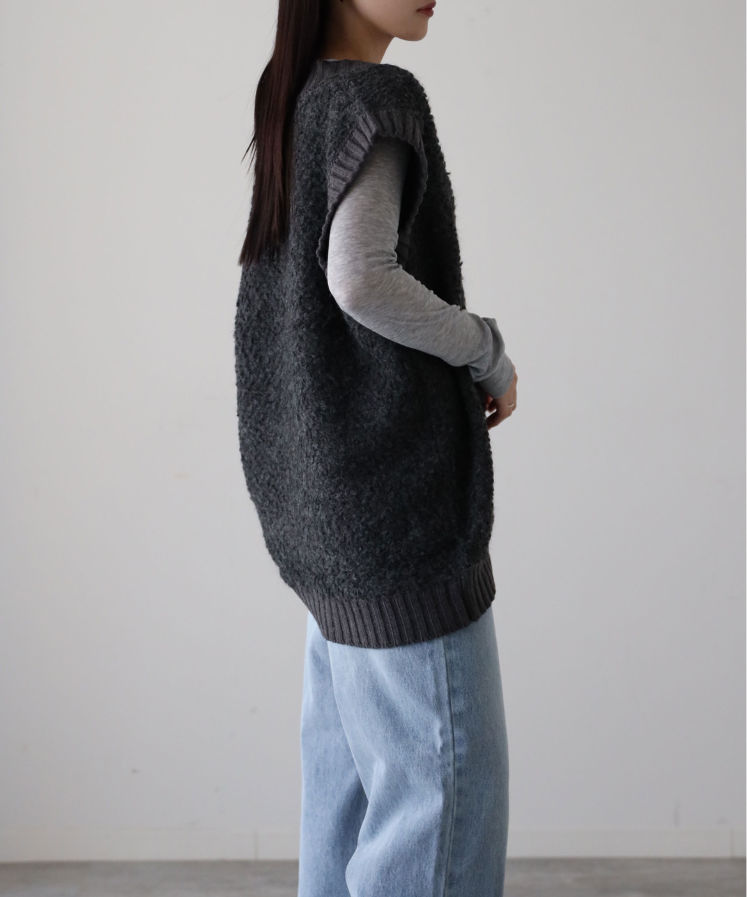 model：164cm. 着用サイズ：FREE