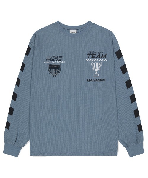 mahagrid/マハグリッド』W.C.S RACING WAFFLE LS TEE/ワッフル素材