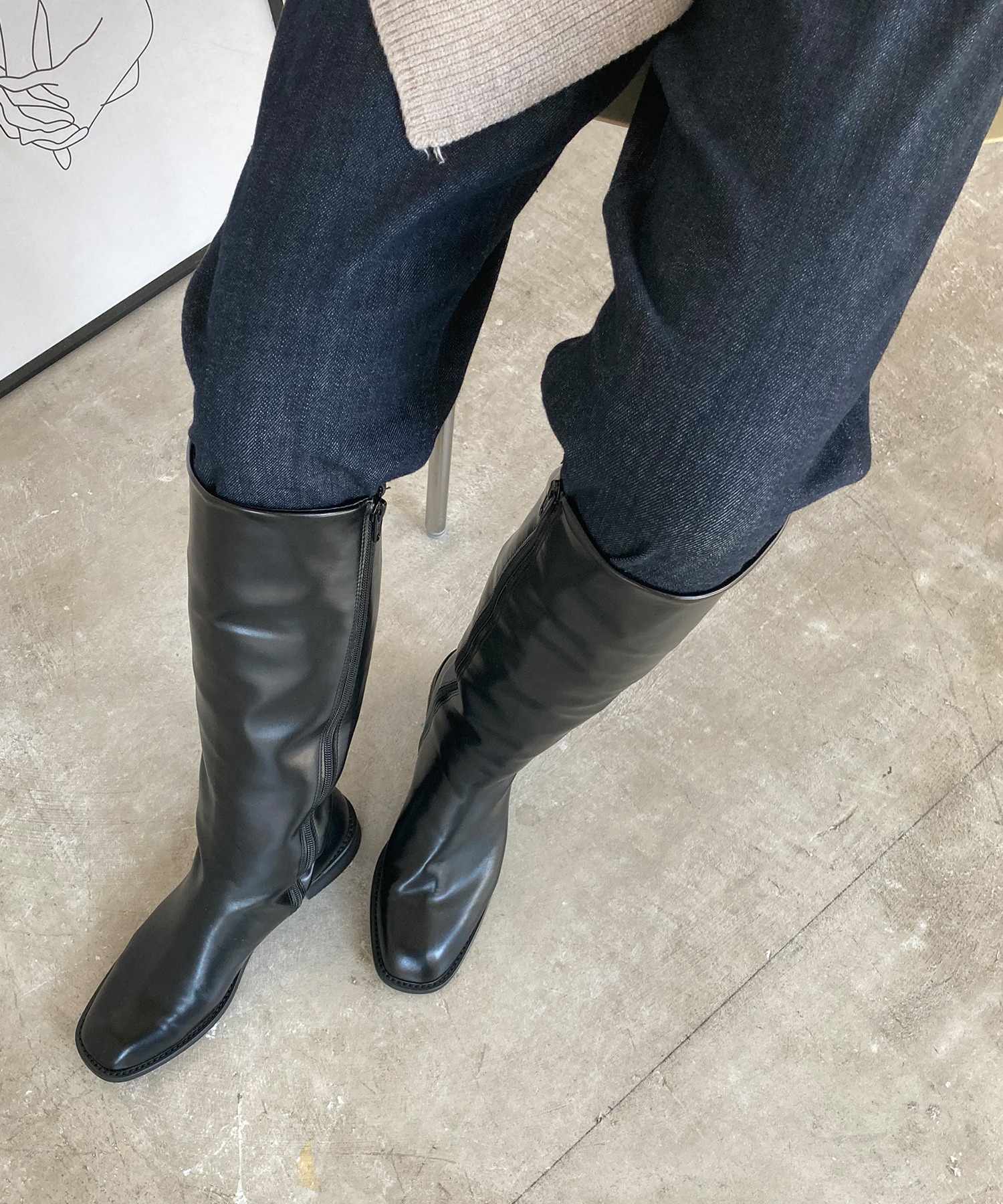 chuclla】【2020/AW】BASIC LONG-BOOTS chs87-ファッション通販
