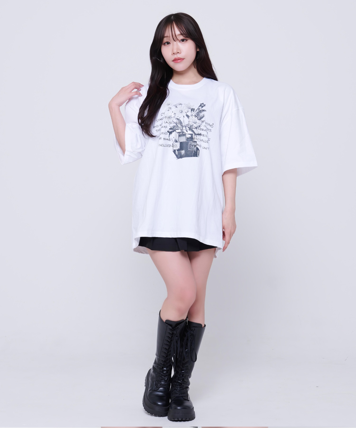 OY/オーワイ』 CUBE FLOWER T/キューブフラワー 半袖カットソー OY/オーワイ』 CUBE FLOWER T/キューブフラワー 半袖カットソー