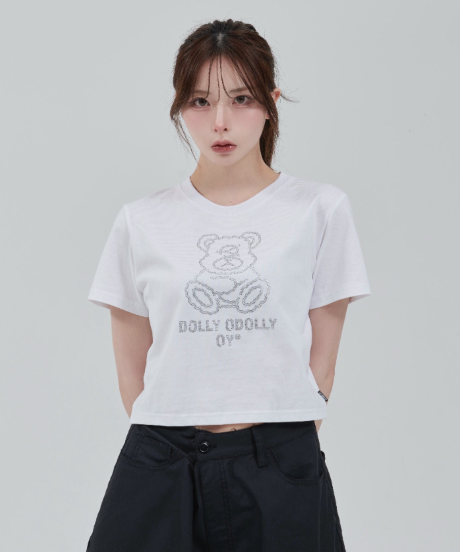 OY/オーワイ』 CRYSTAL DOLLY CROPPED TEE/クリスタルオードリー