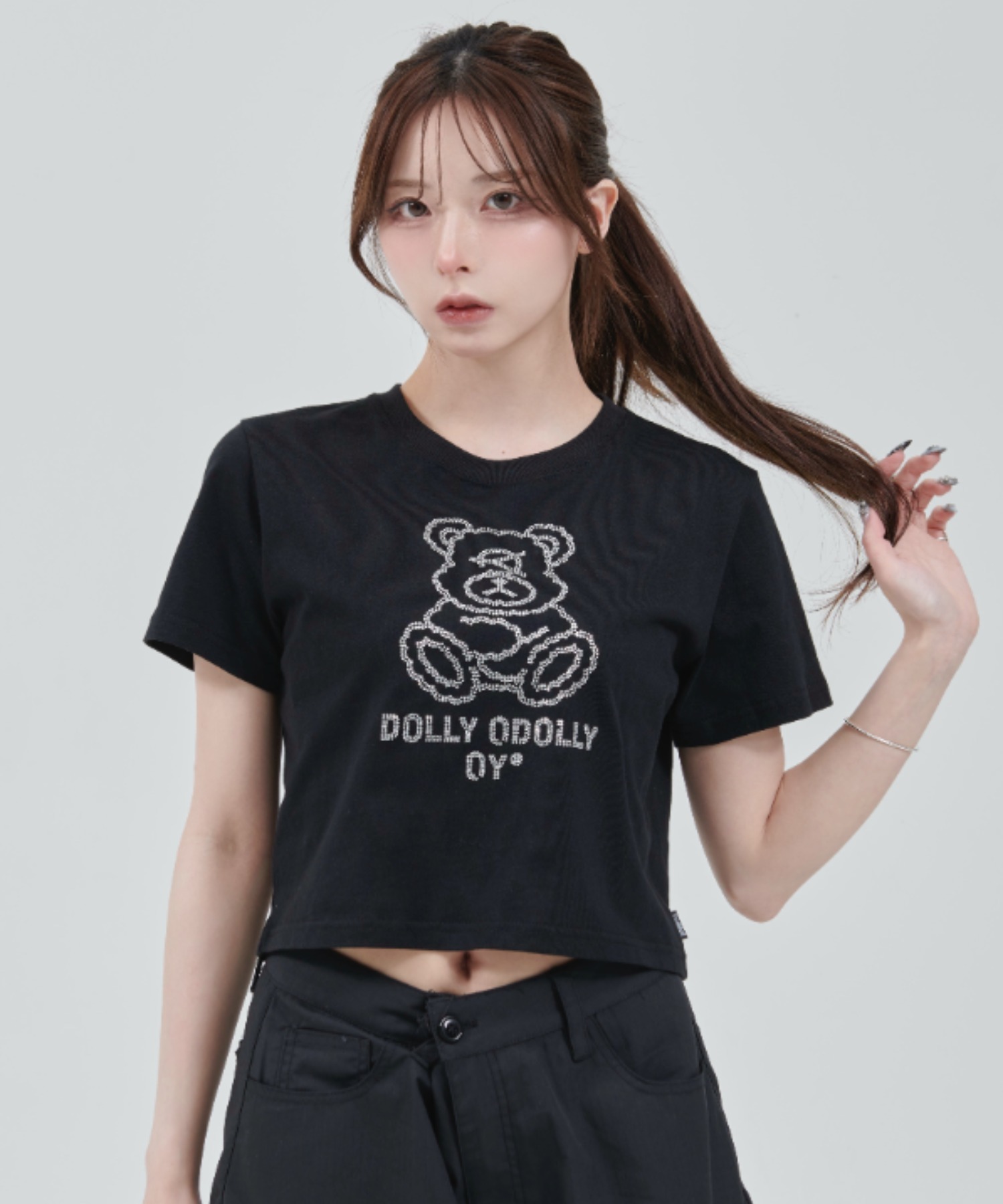 OY/オーワイ』 CRYSTAL DOLLY CROPPED TEE/クリスタルオードリー