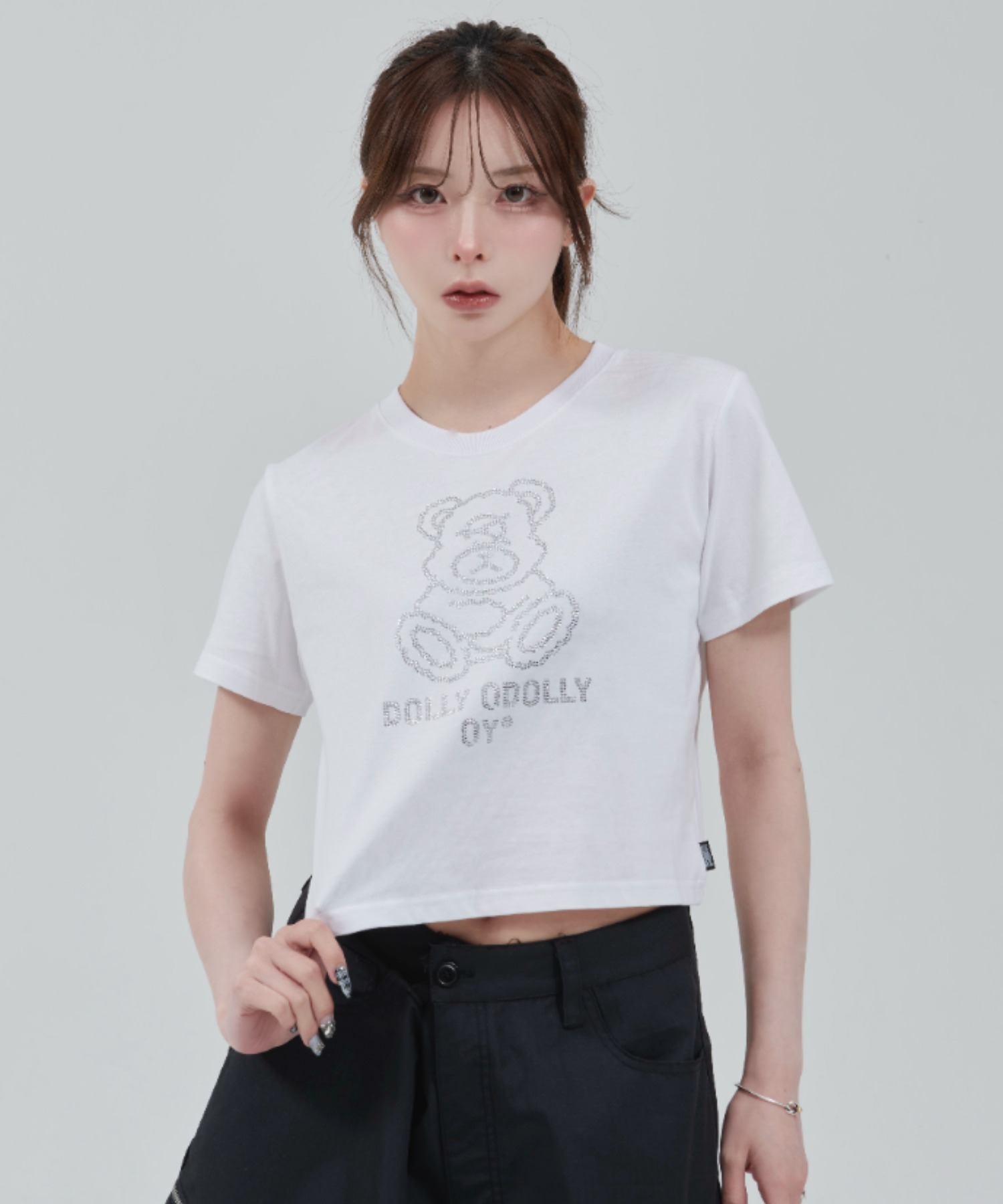 OY/オーワイ』 CRYSTAL DOLLY CROPPED TEE/クリスタルオードリー