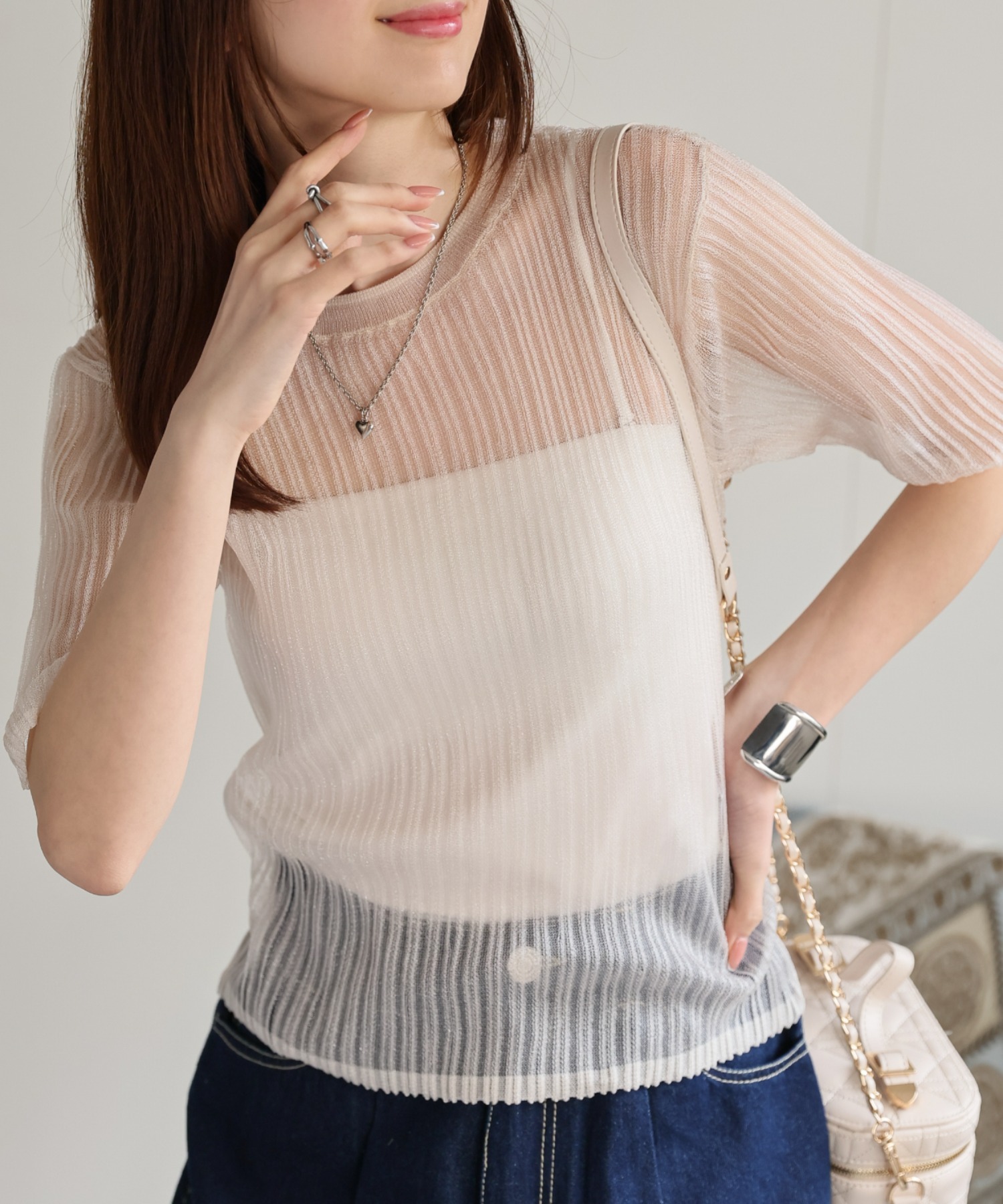 model：162㎝着用サイズ：F