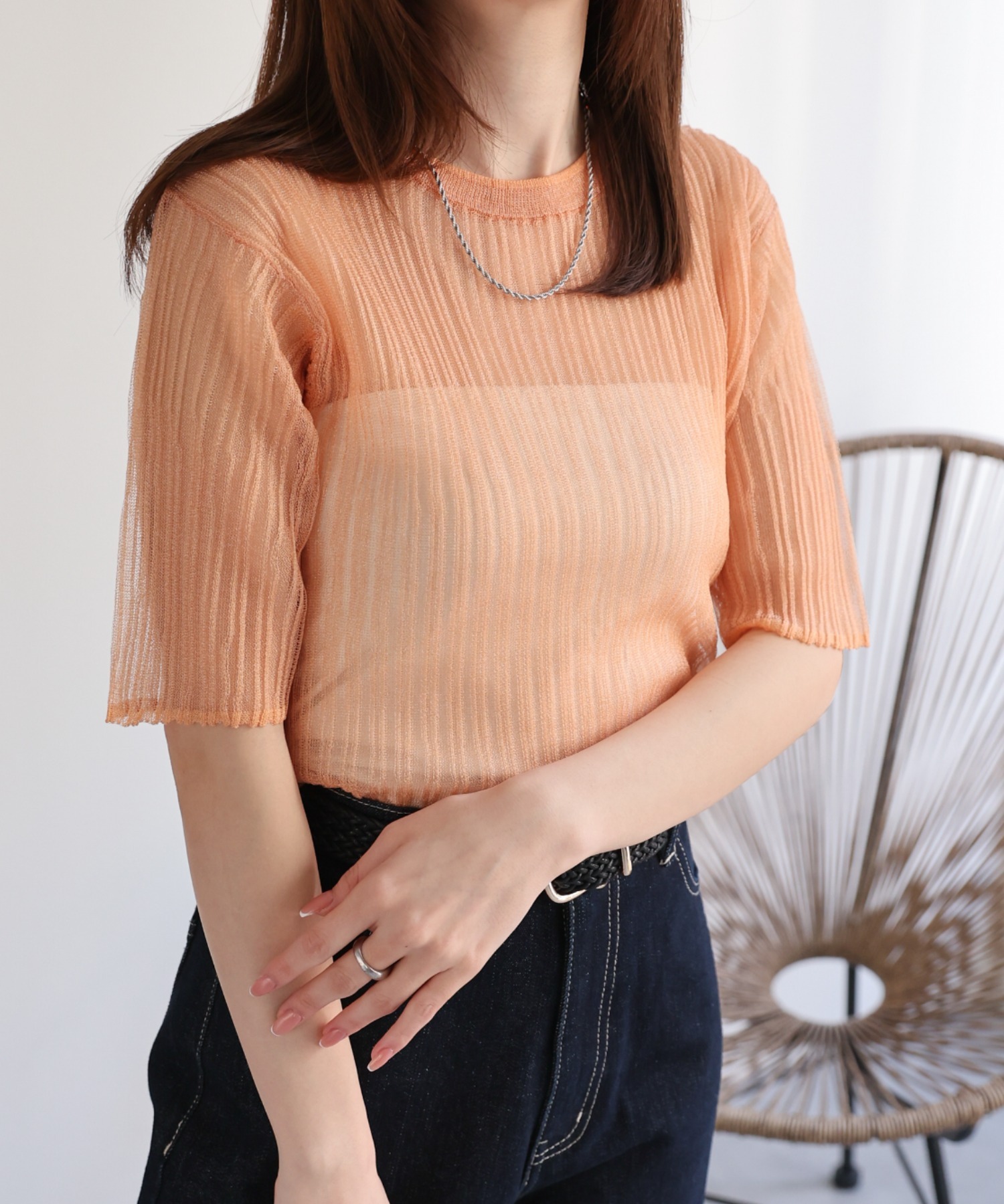 model：162㎝着用サイズ：F