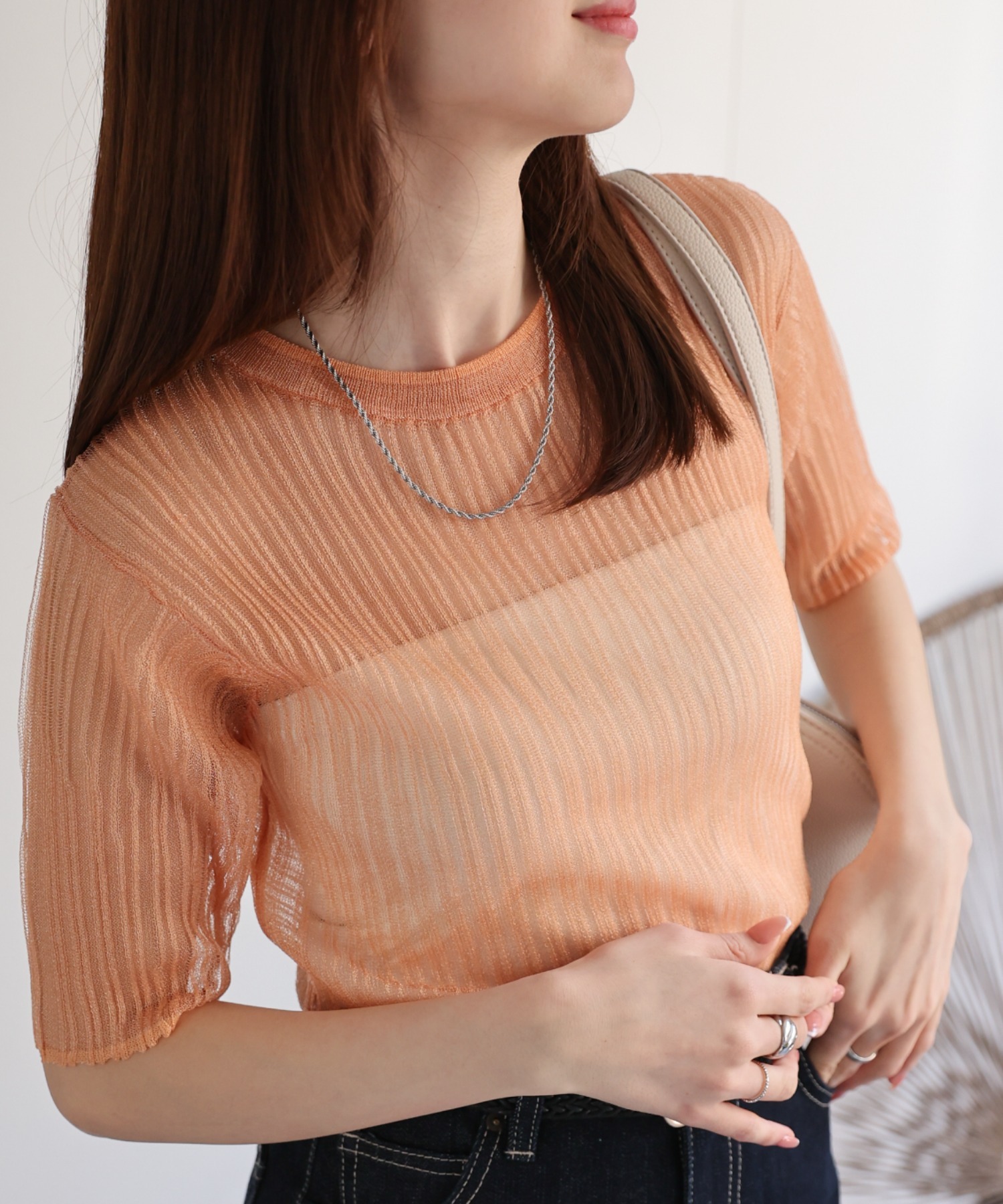 model：162㎝着用サイズ：F