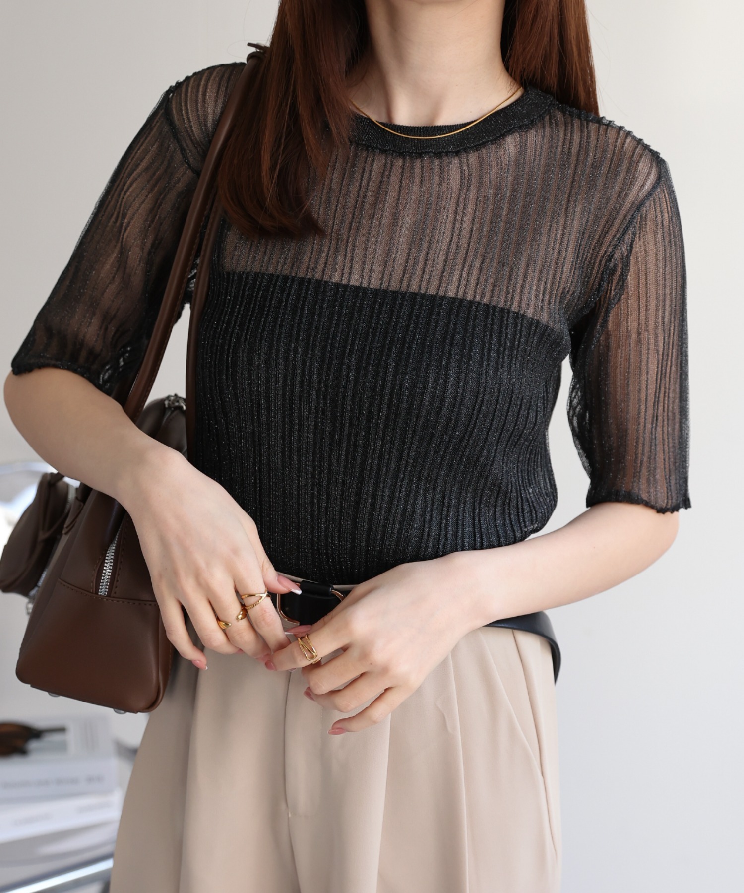 model：162㎝着用サイズ：F