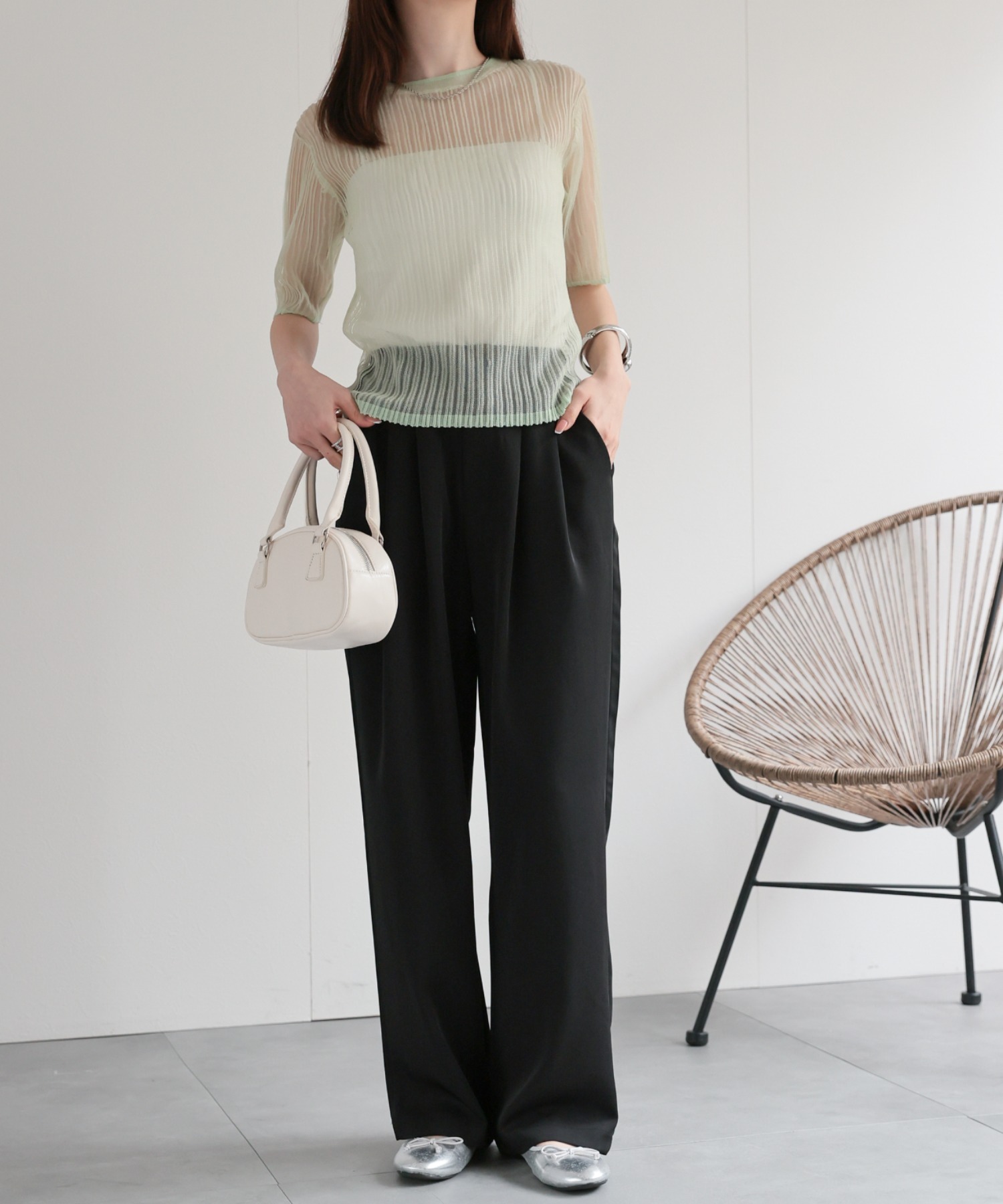 model：162㎝着用サイズ：F