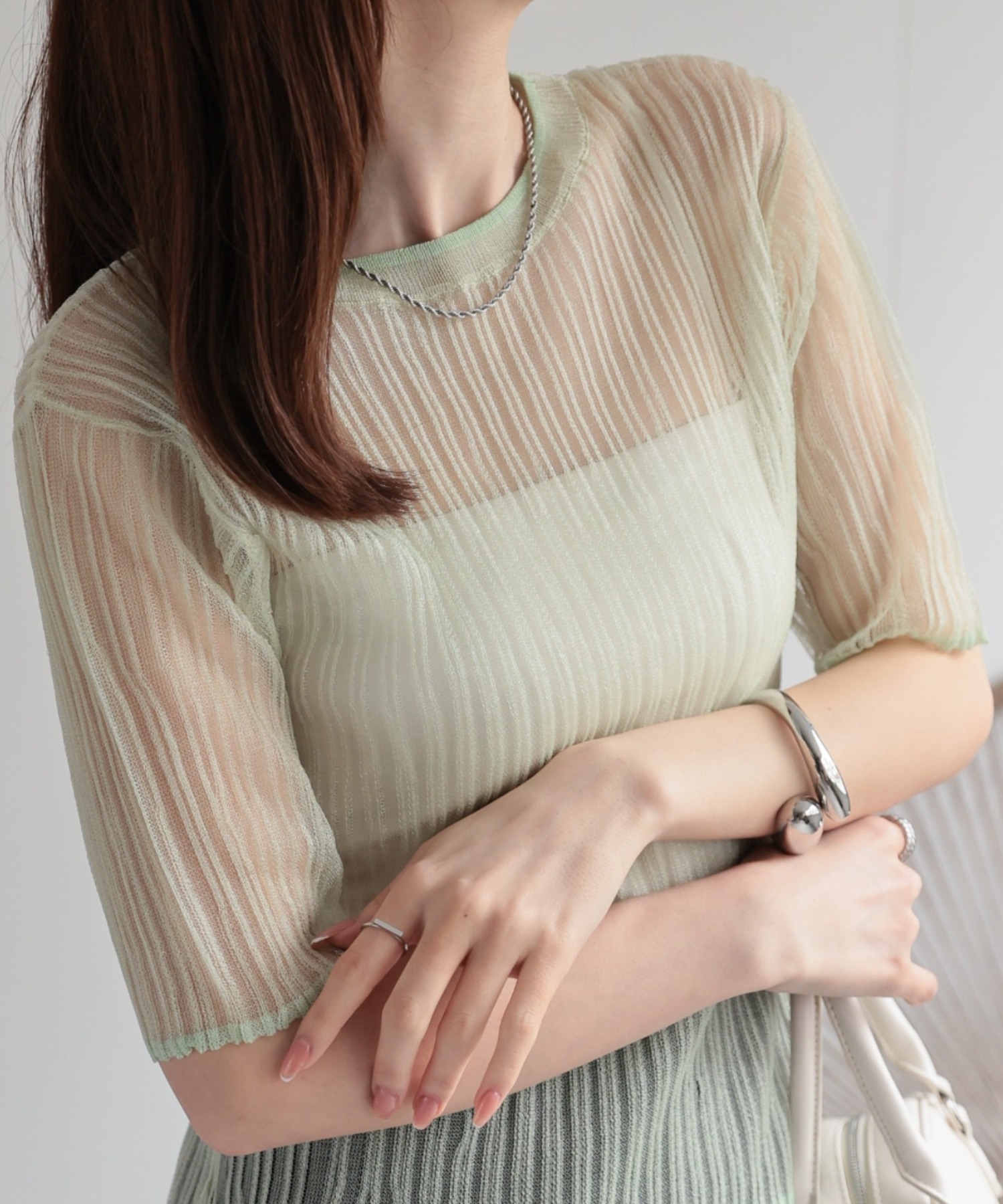 model：162㎝着用サイズ：F