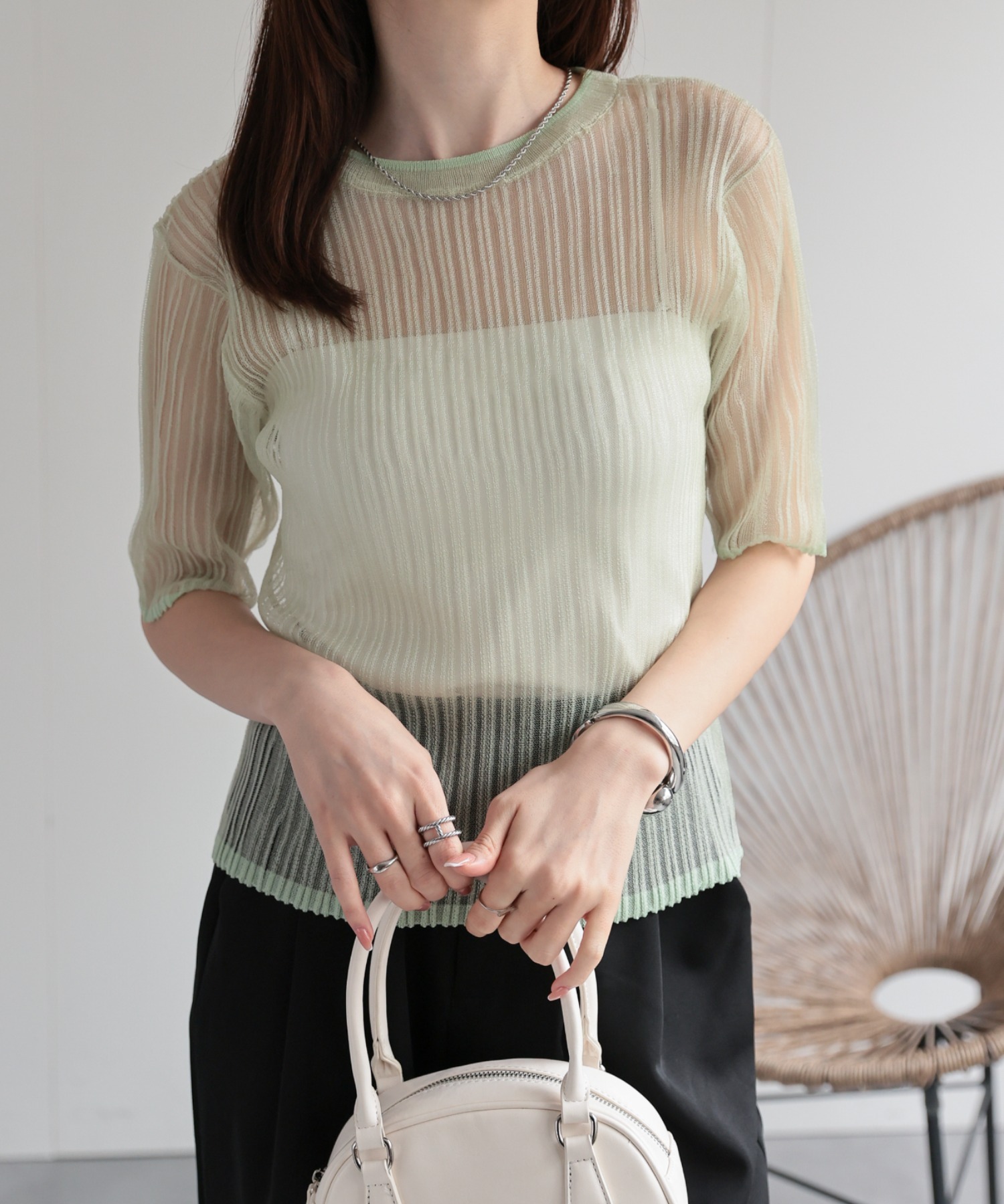 model：162㎝着用サイズ：F