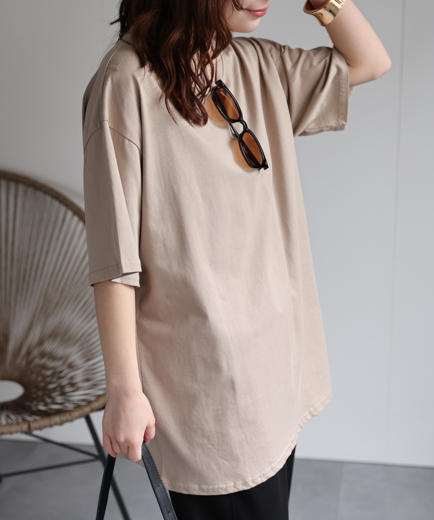 model：156cm 着用サイズ：FREE