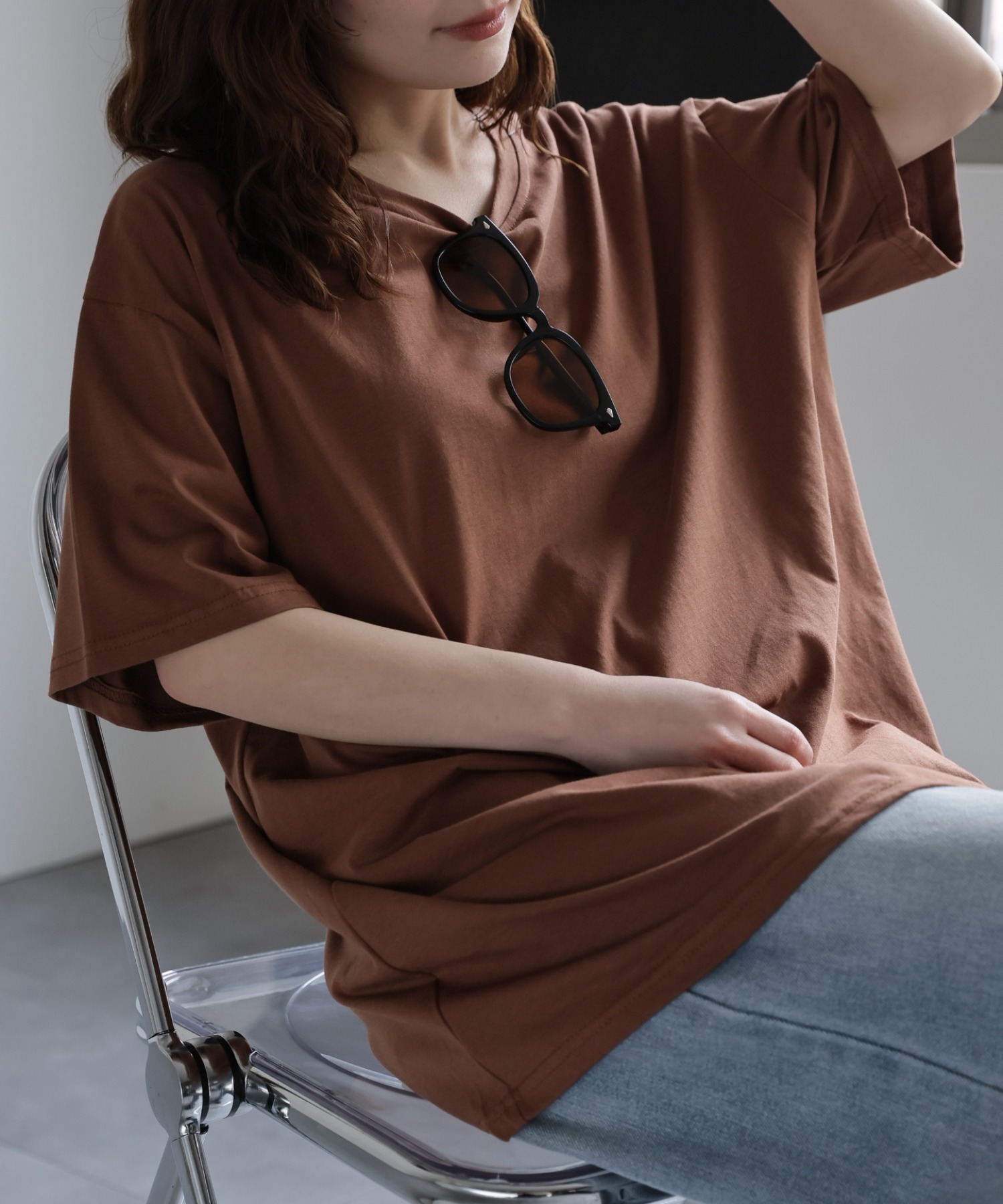 model：156cm 着用サイズ：FREE