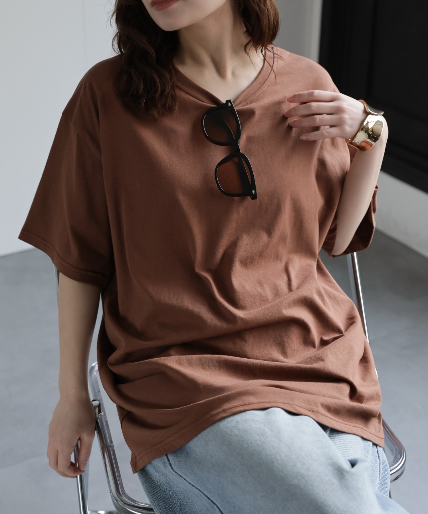 model：156cm 着用サイズ：FREE