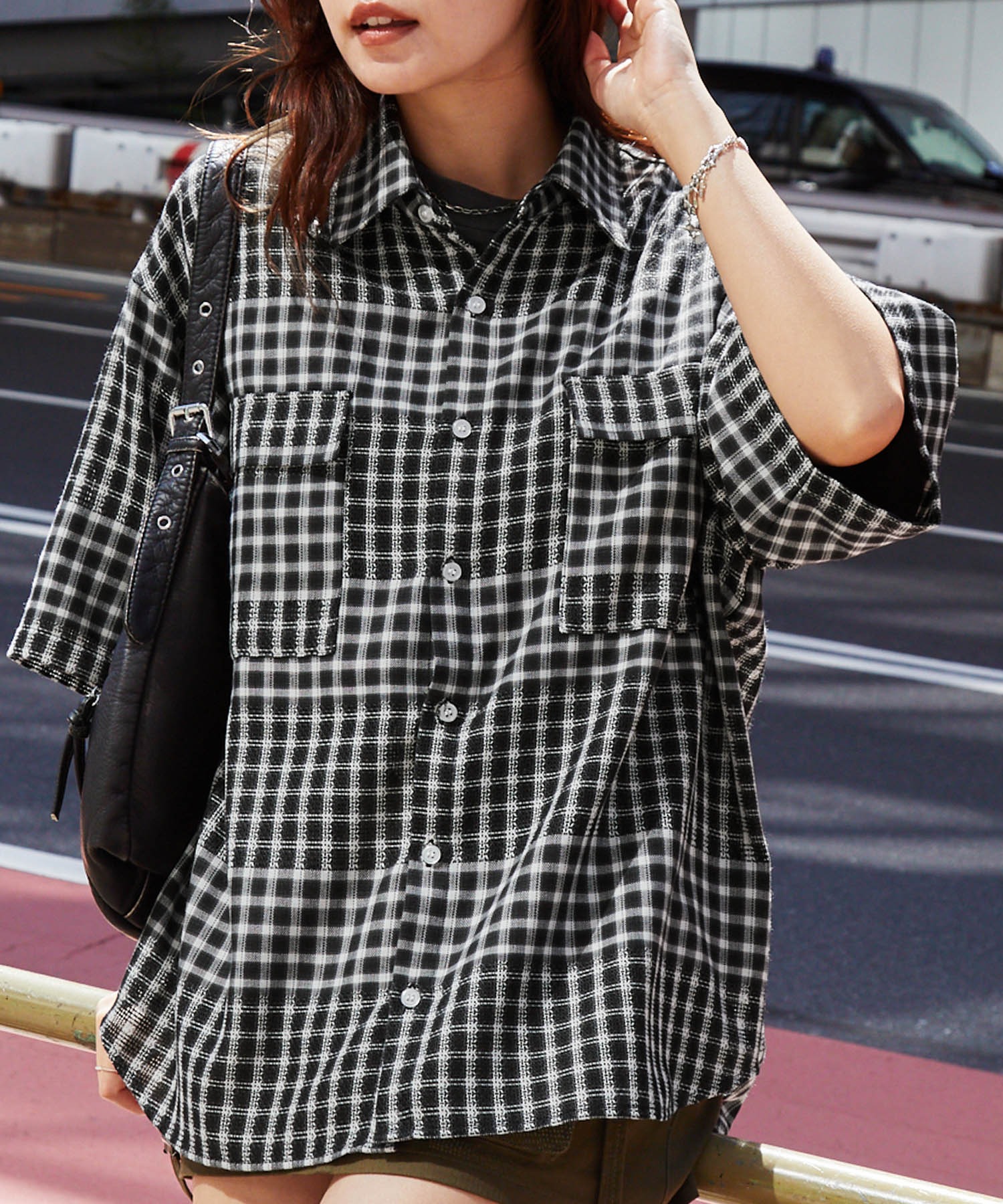 ELECTRIC CO. チェック柄半袖シャツ Lサイズ ELECTRIC CO. チェック柄半袖シャツ Lサイズ ELECTRIC CO. チェック柄