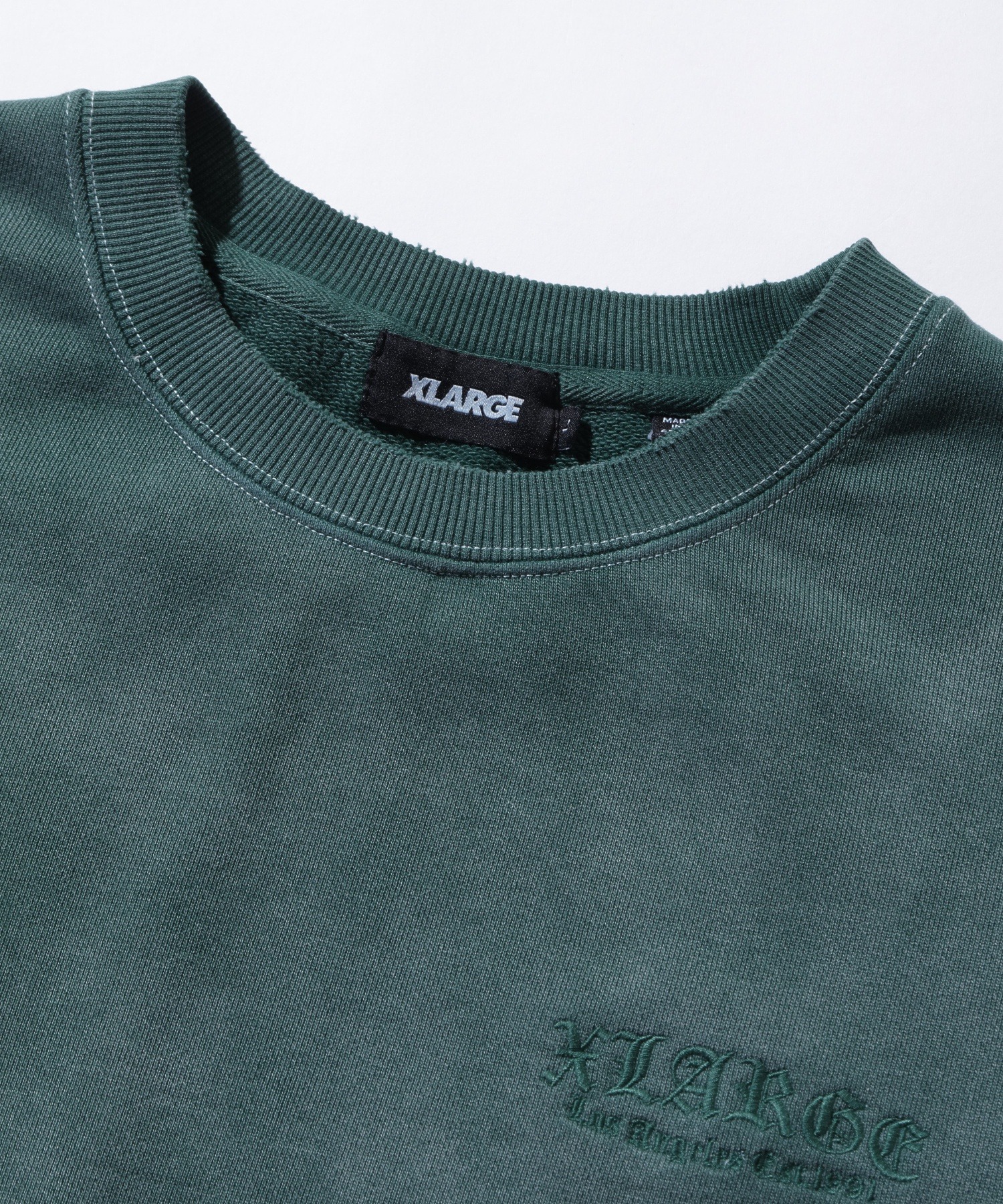 XLARGE】 OLD ENGLISH BLEACHED CREWNECK SWEATSHIRT OLD