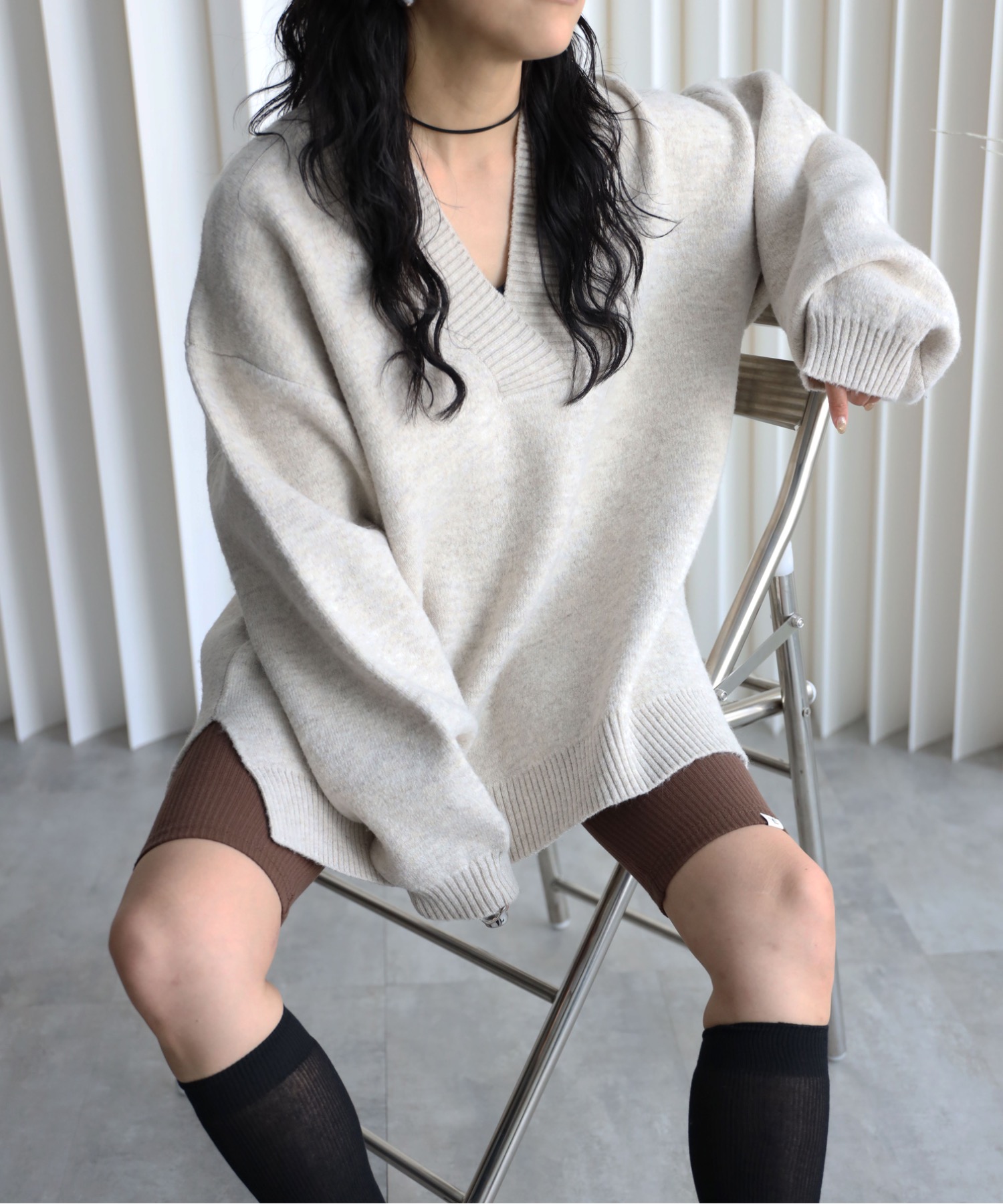 model：155cm. 着用サイズ：FREE