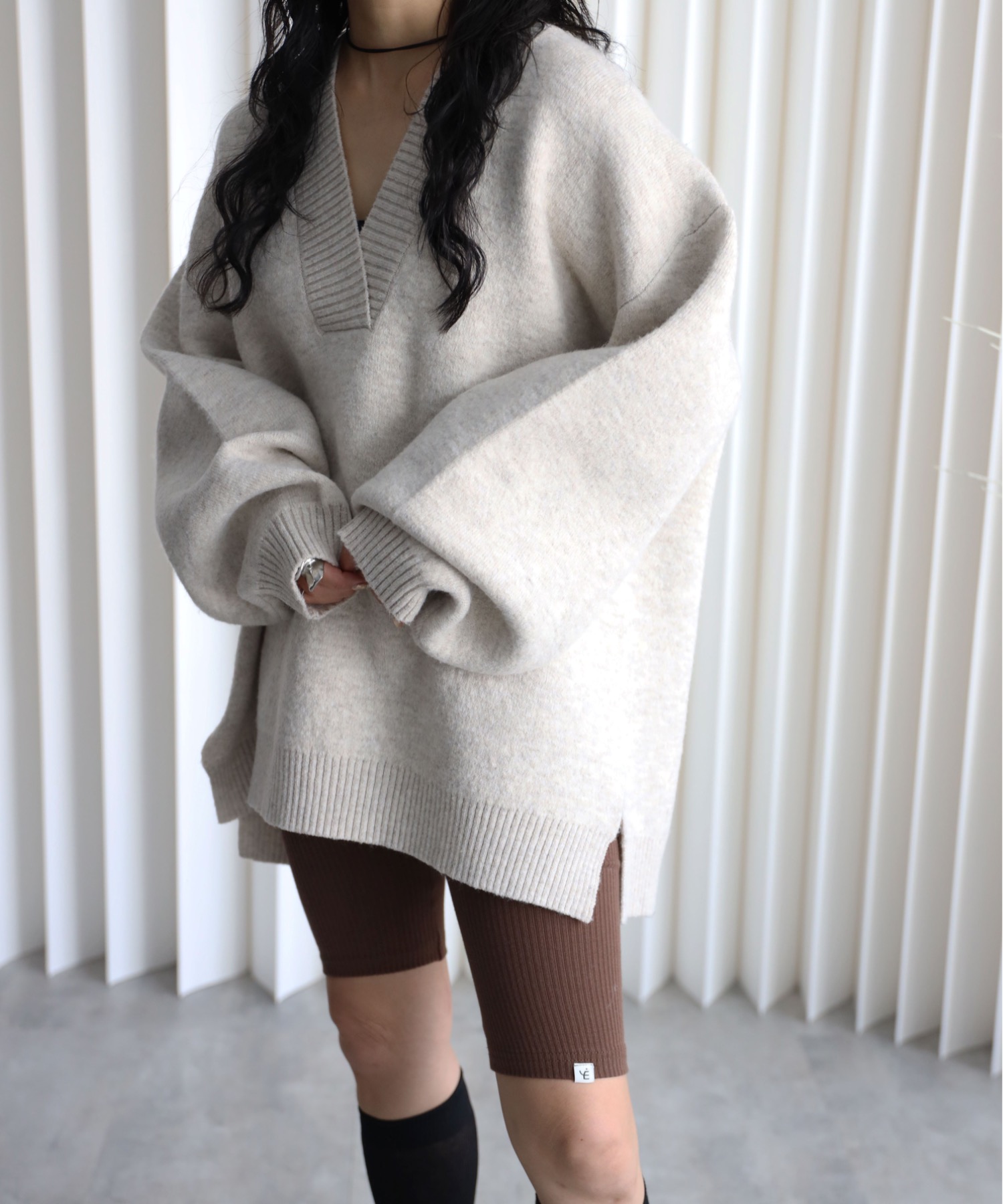 model：155cm. 着用サイズ：FREE