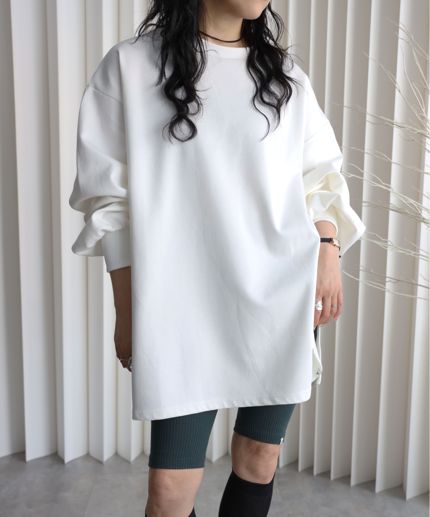 model：155cm. 着用サイズ：FREE