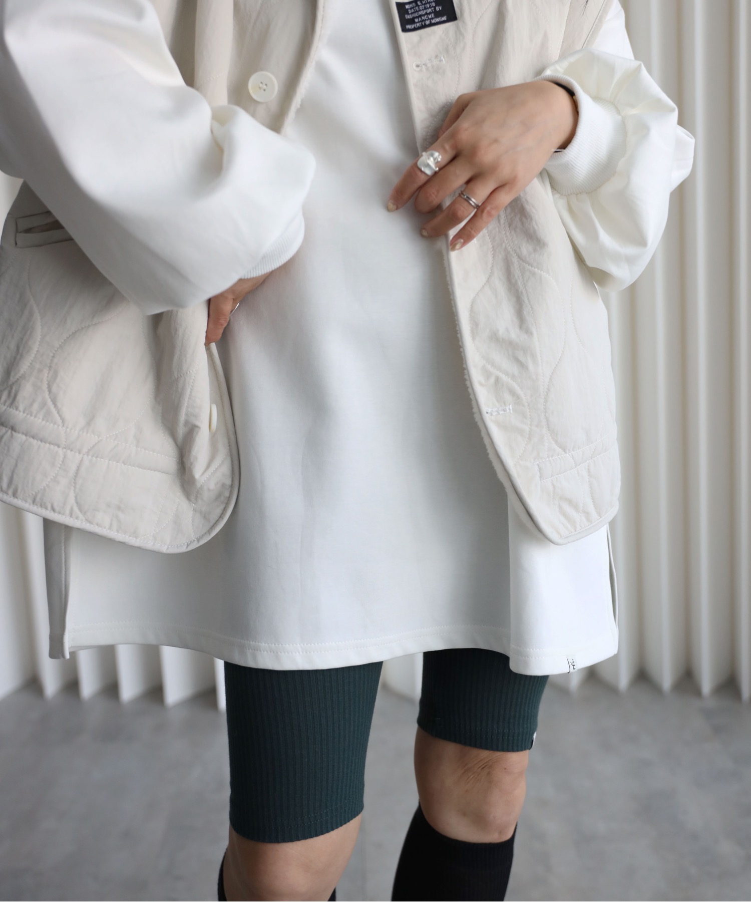 model：155cm. 着用サイズ：FREE