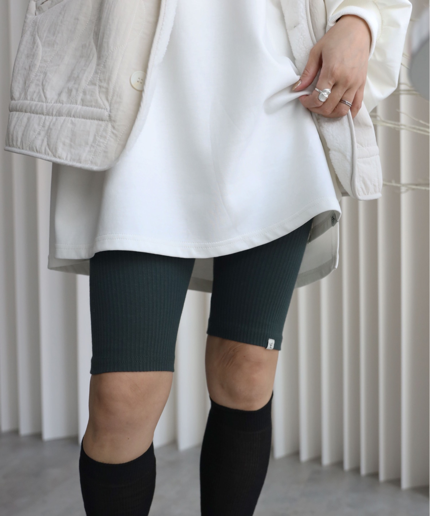 model：155cm. 着用サイズ：FREE