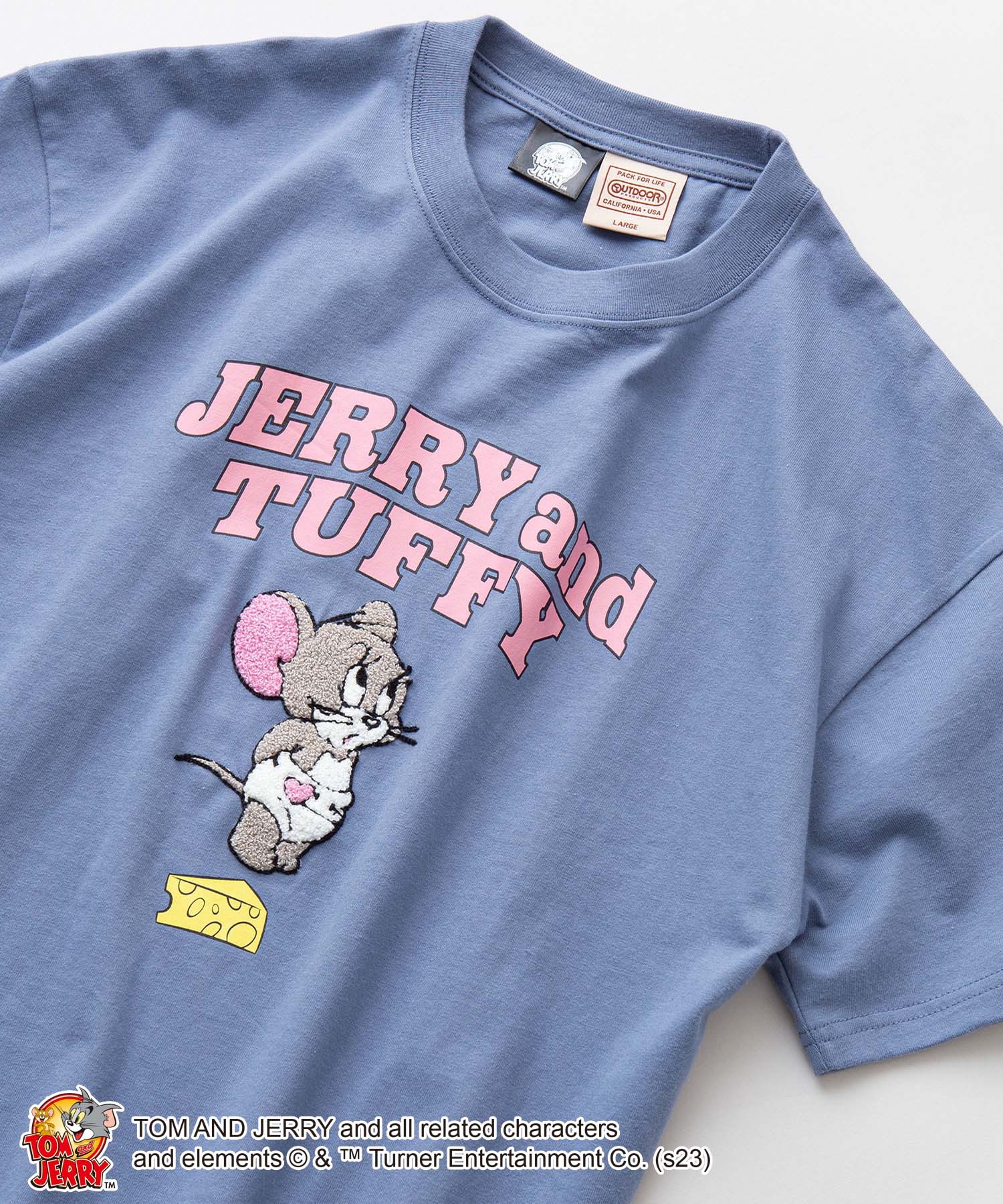 【 TOM AND JERRY/トムとジェリー 】コラボ Tシャツ ドロップショルダー オーバーサイズ