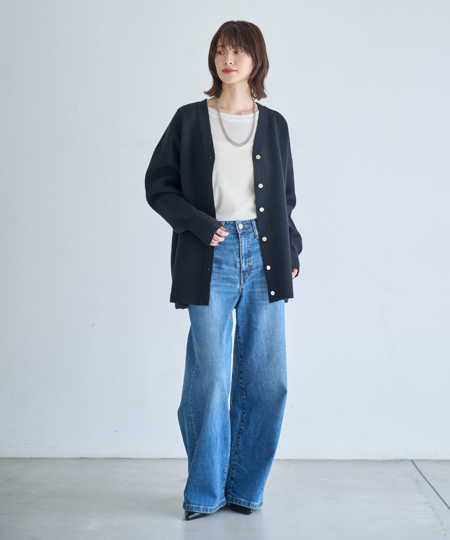 model：H166　着用サイズ：F