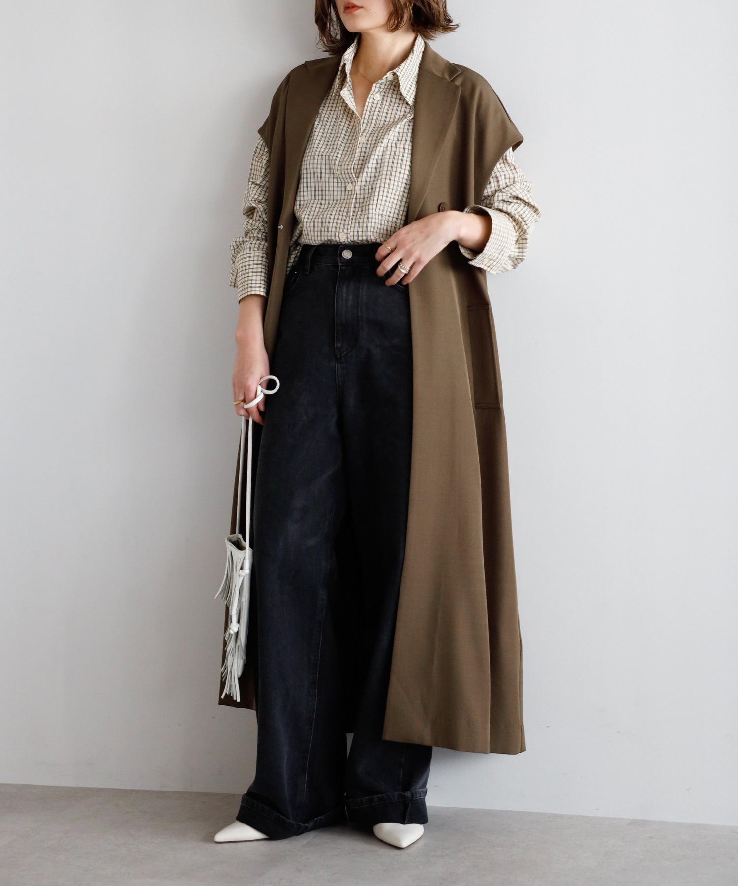 model：H158 着用サイズ：FREE