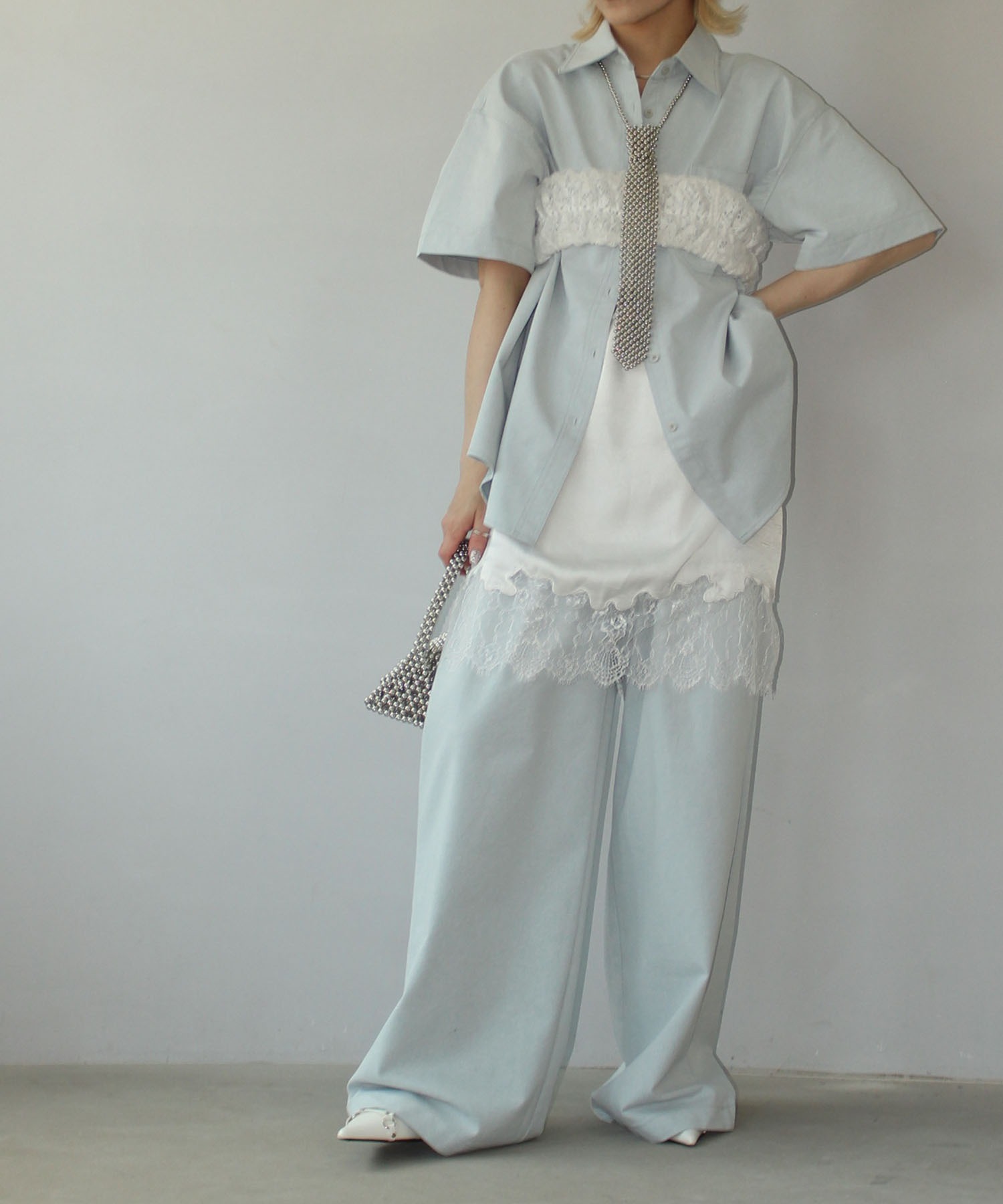 「MAISON CHUCLLA」レースレイヤー マルチバンド chwj24a05 レディース MAISON CHUCLLA】レースレイヤー マルチバンド chwj24a05