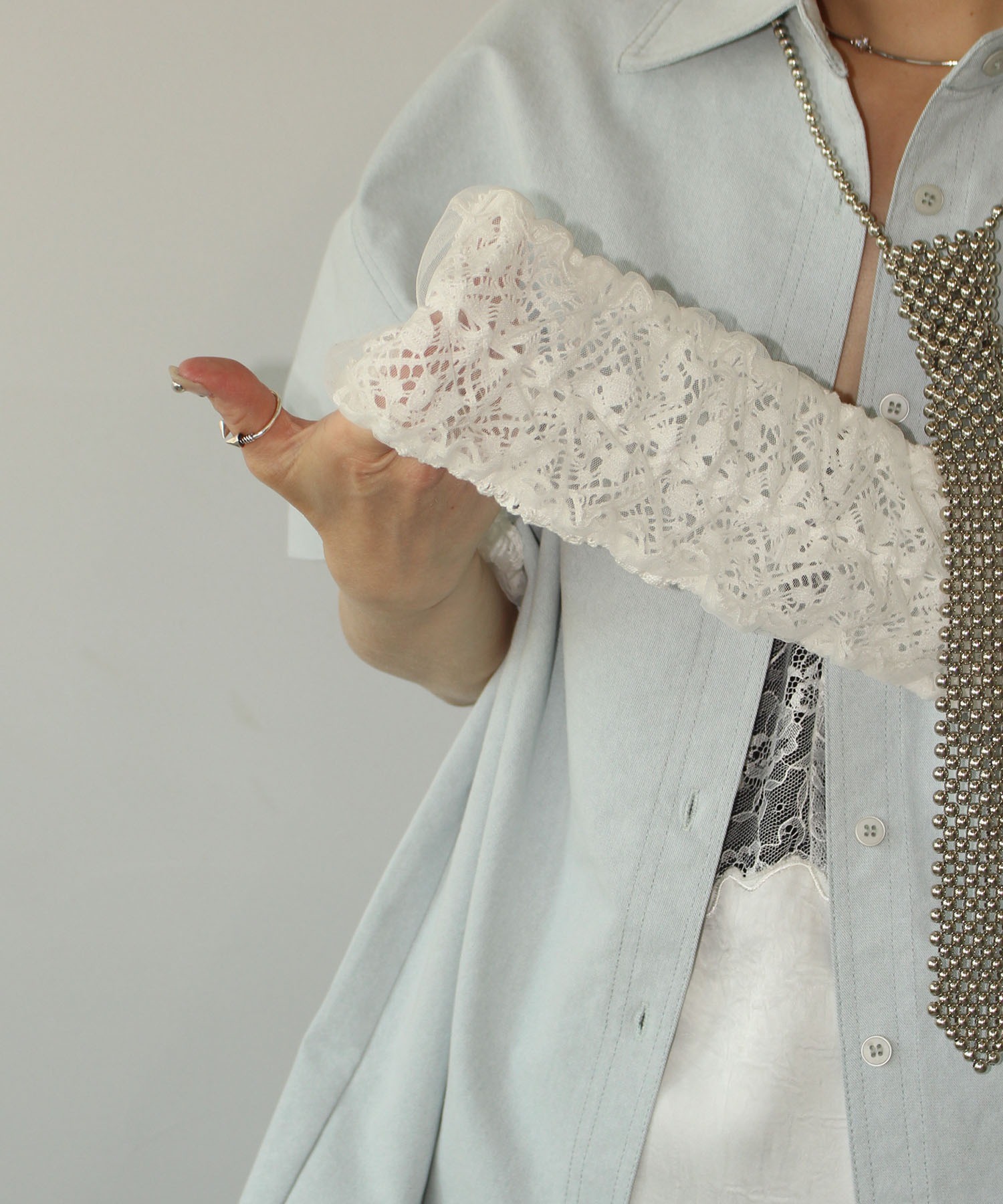 「MAISON CHUCLLA」レースレイヤー マルチバンド chwj24a05 レディース MAISON CHUCLLA】レースレイヤー マルチバンド chwj24a05