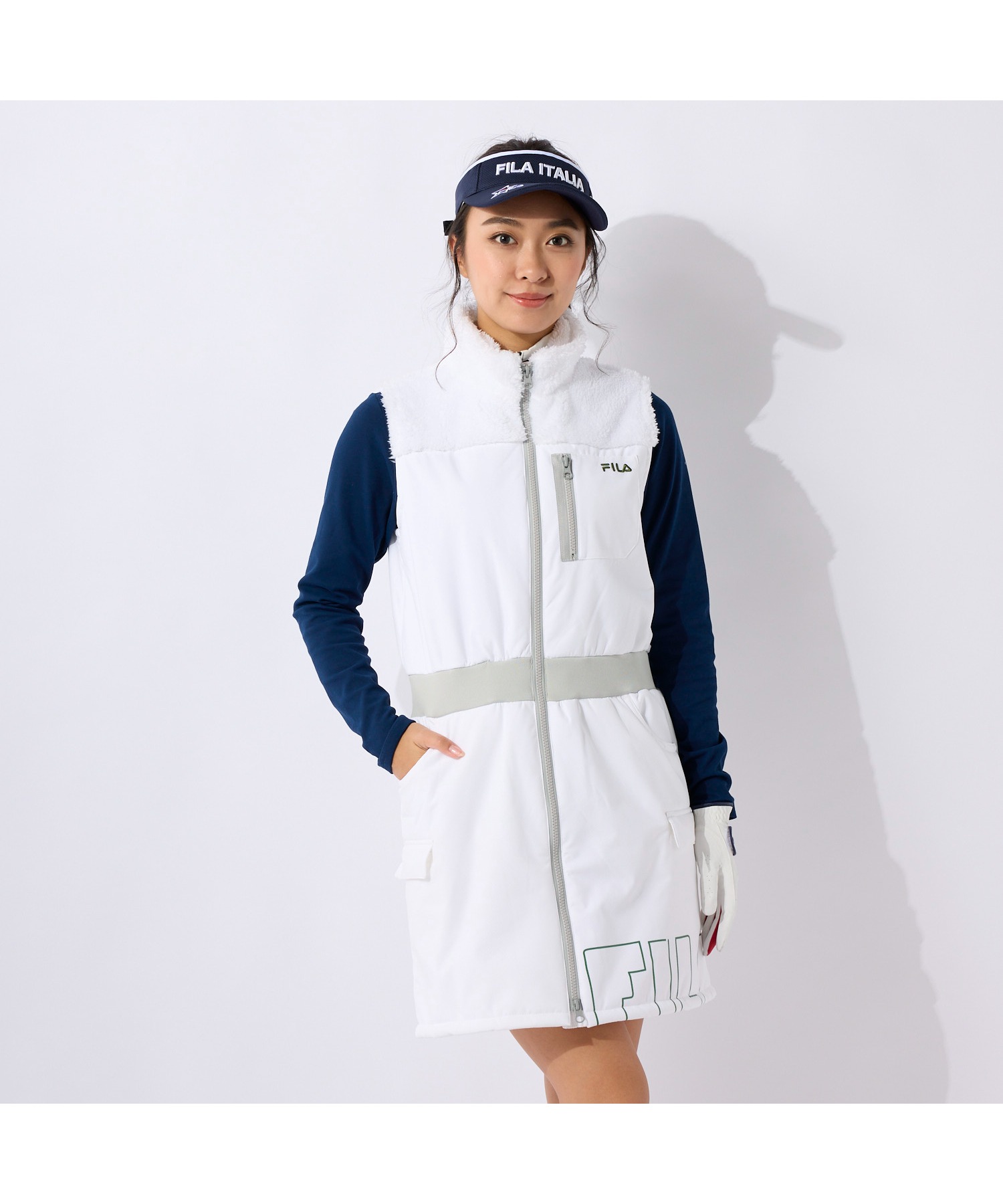 FILA GOLFFILA GOLF 裏ボア ワンピース ゴルフ ストレッチ