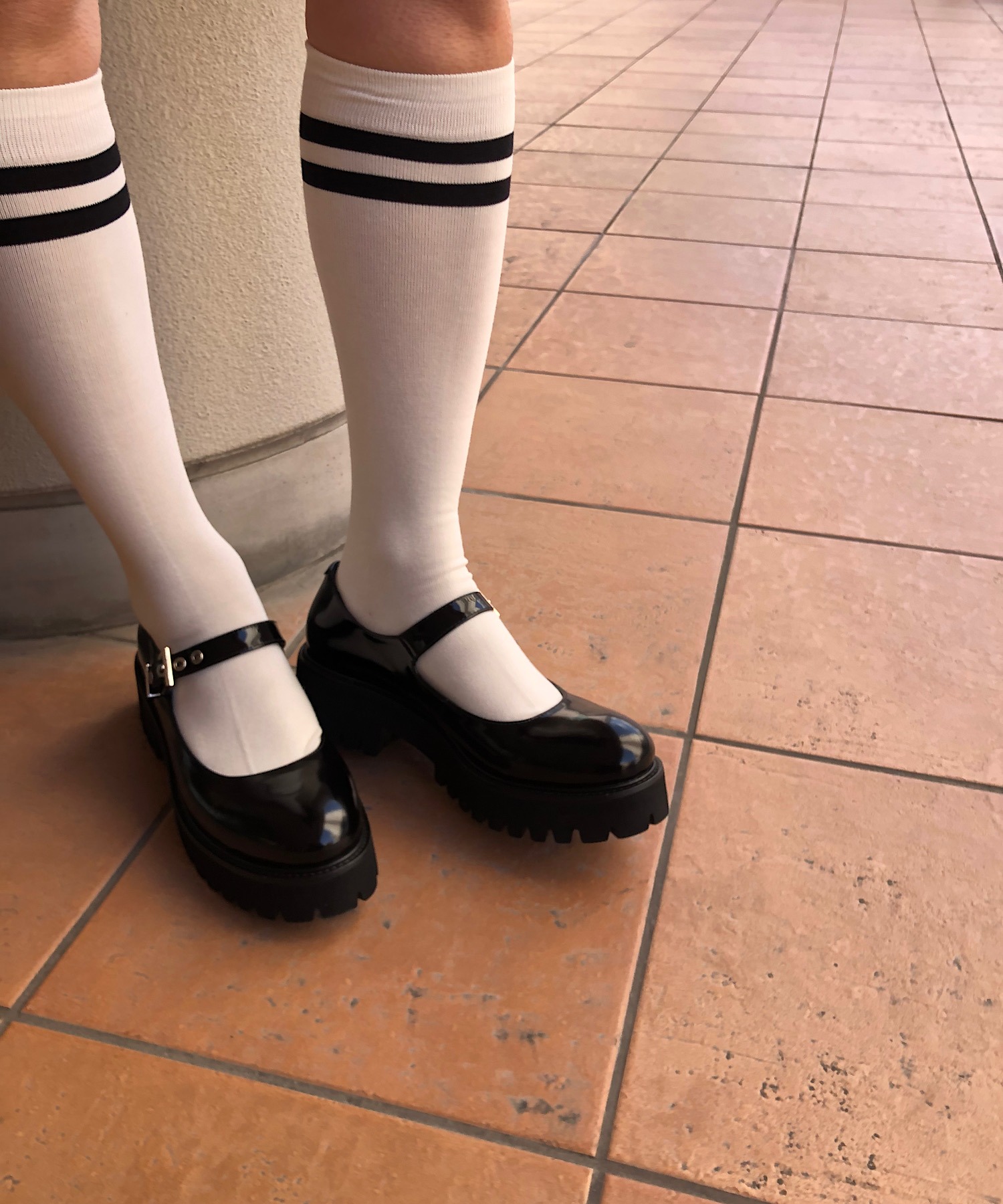 CAREL メリージェーンパンプス　　37 CHARLES & KEITH チューブラー メリージェーンパンプス （Green