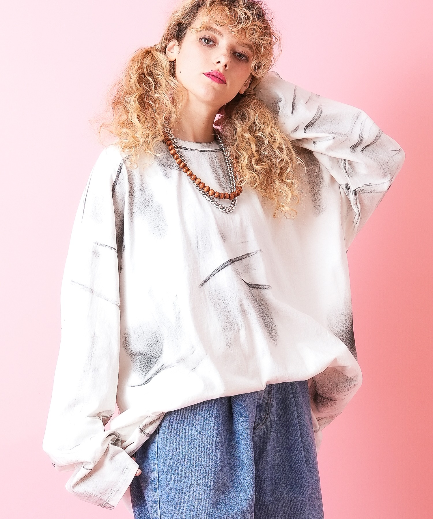 a.p.o.v. -ankoROCK's select- ダートスプレーペイントカットソー