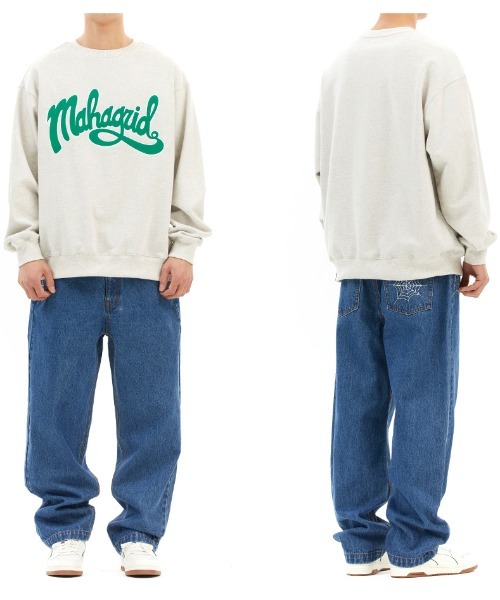 mahagrid/マハグリッド』CURVED LOGO SWEATSHIRT/カーブロゴスウェット