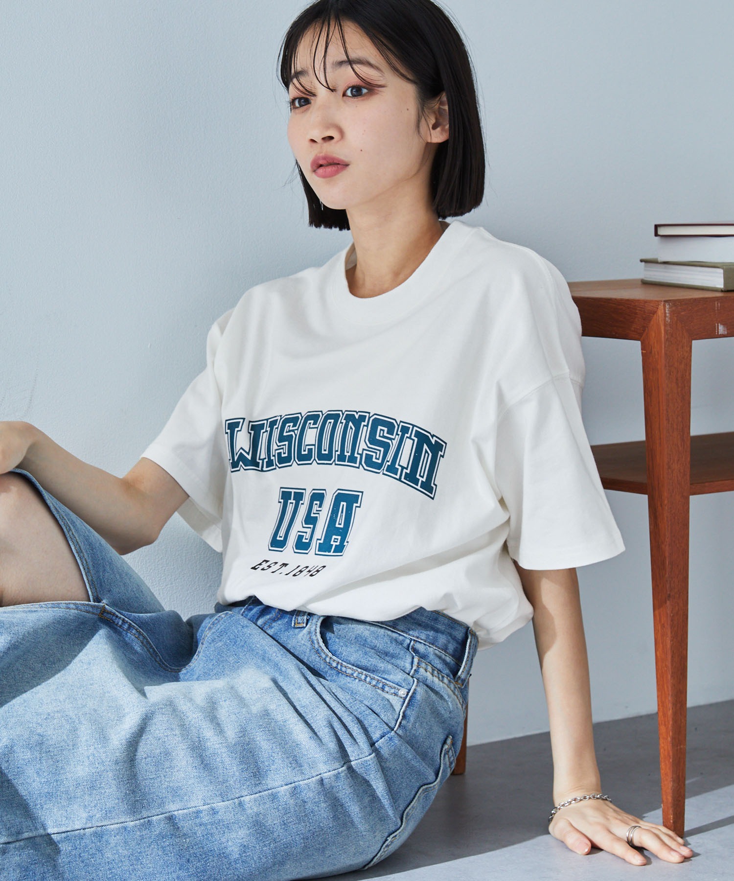 VTMNTS VETEMENTS カレッジロゴ オーバーサイズ 半袖 Tシャツ