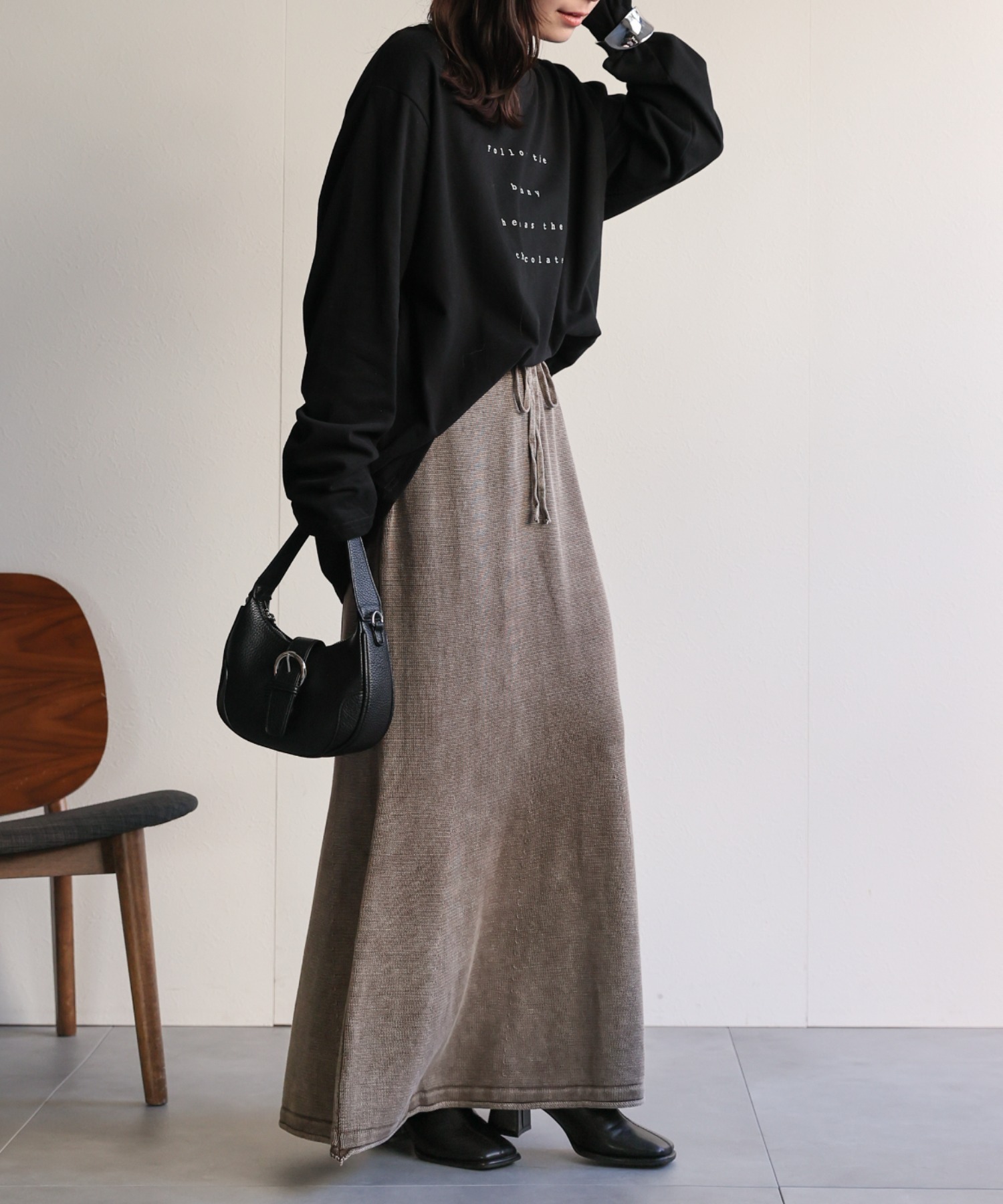 model：156cm 着用サイズ：FREE