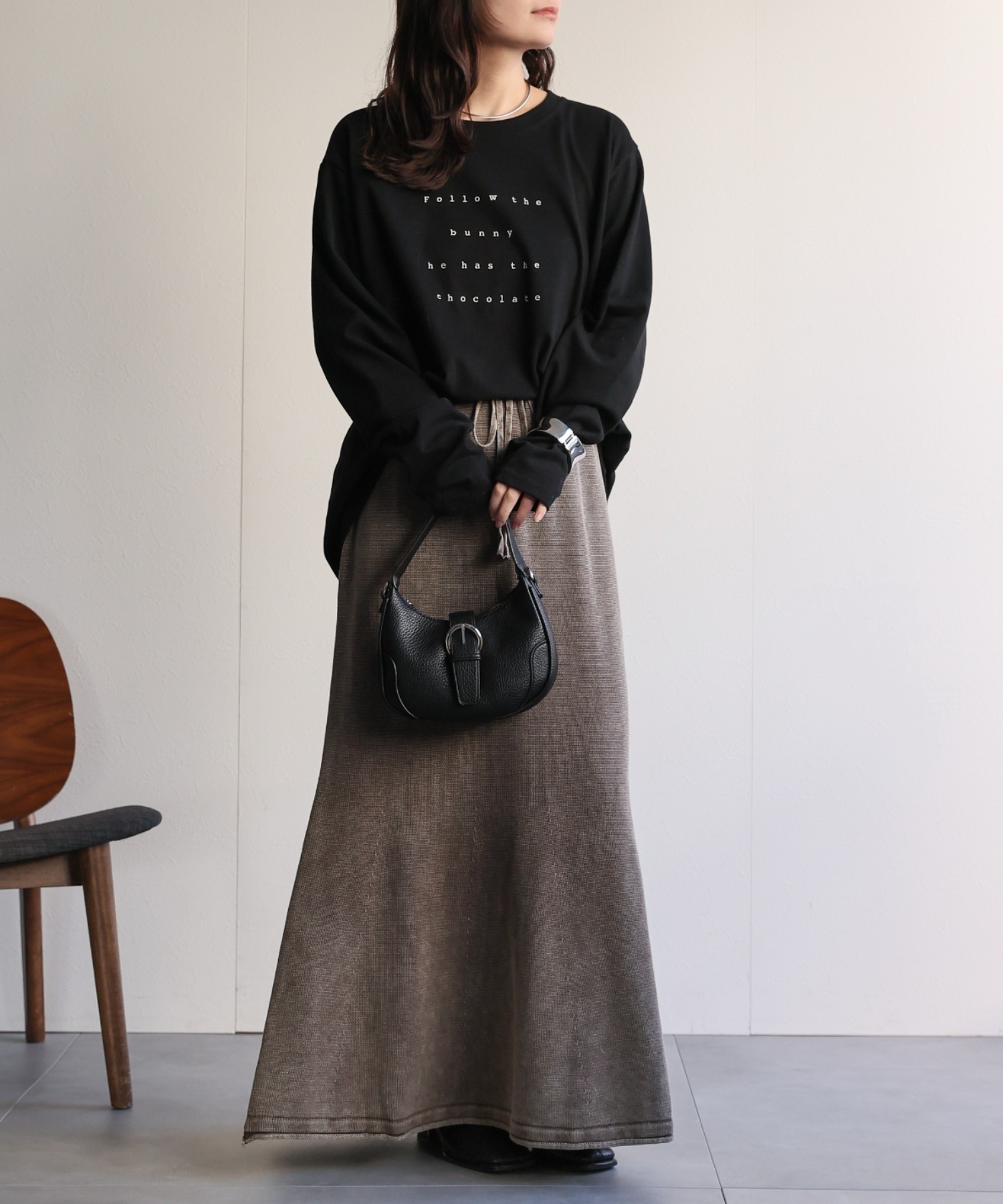 model：156cm 着用サイズ：FREE