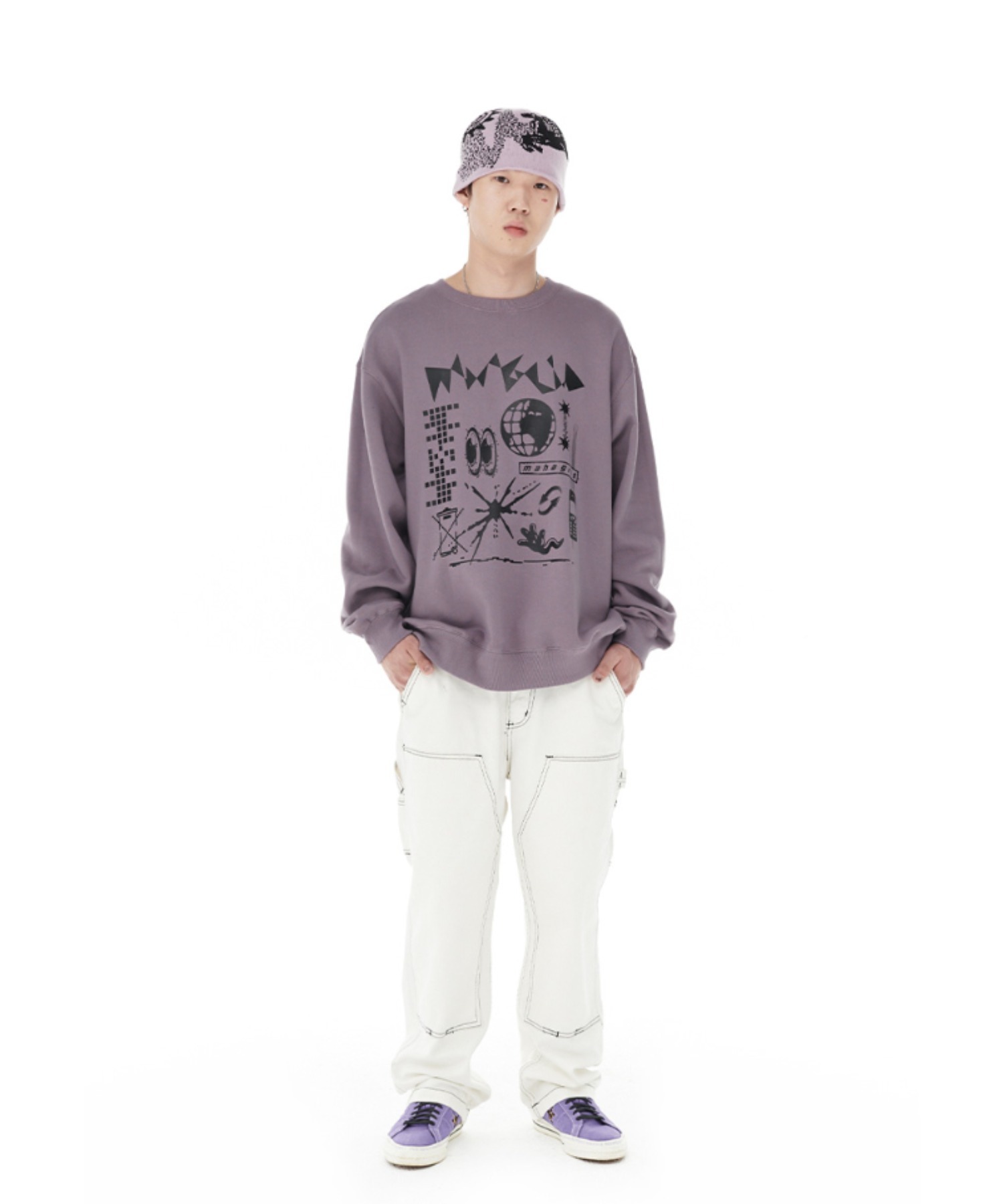 さらに100円引き◆MAHAGRID◆NETWORK SPARK SWEATSHIRT mahagrid/マハグリッド』NETWORK SPARK SWEATSHIRT/ネットワーク