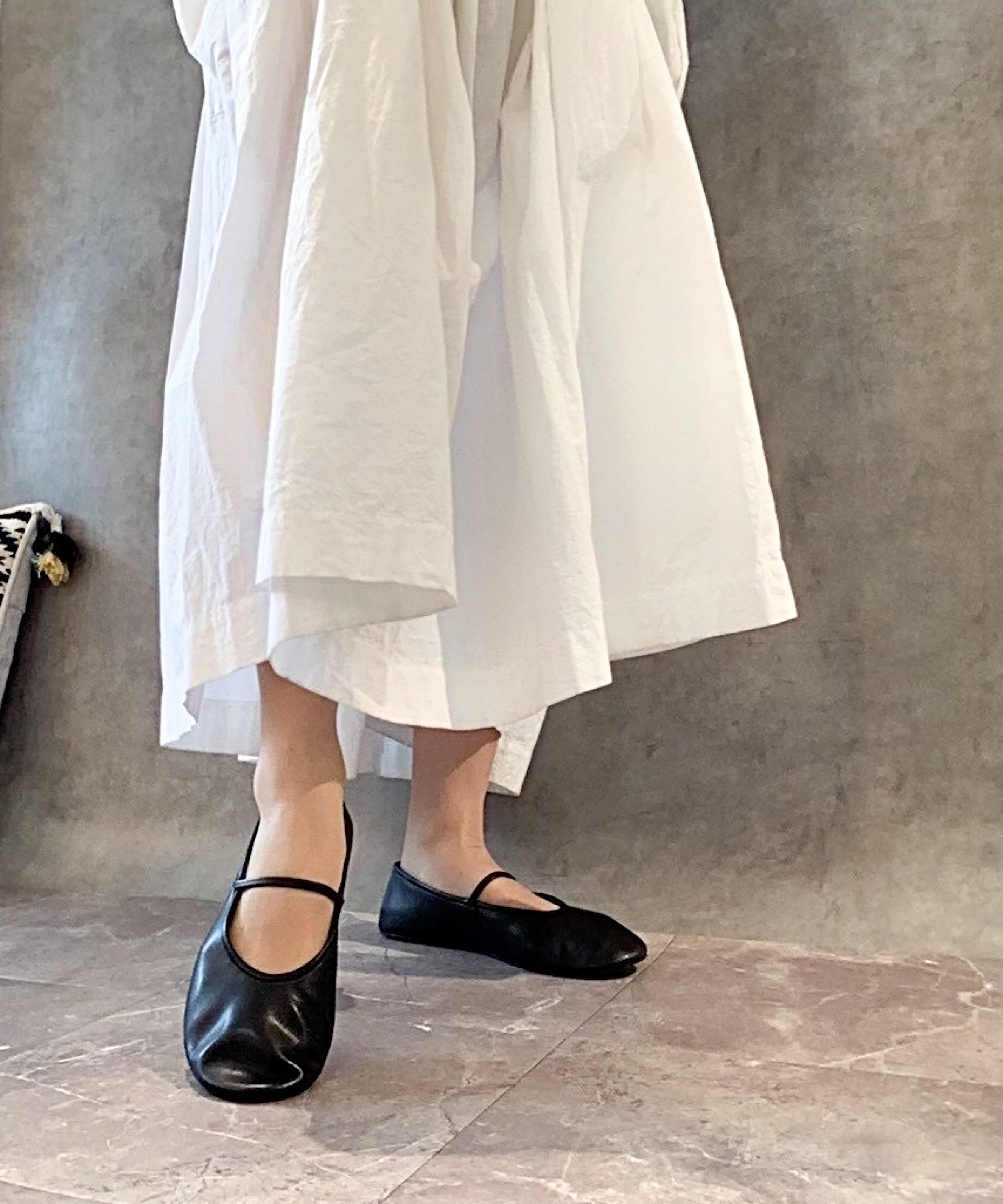 スムースメリージェーンフラットシューズ □J.M.WESTON□メリージェーン ブラックスムース カーフ #950