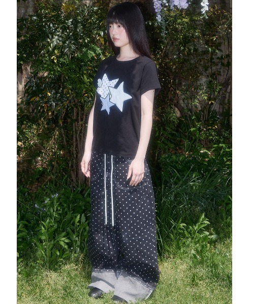 [FANCY CLUB] Race Star Layered Tee /追跡付 A'GEM/9 × .kom 『FANCY CLUB/ファンシークラブ』Lace Star