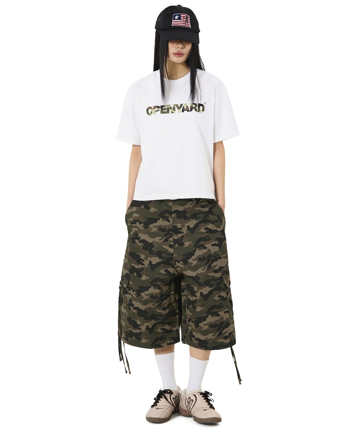 OY/オーワイ』OPS CARGO SHORTS(CAMO)/OPSカーゴショーツ Openyard│A