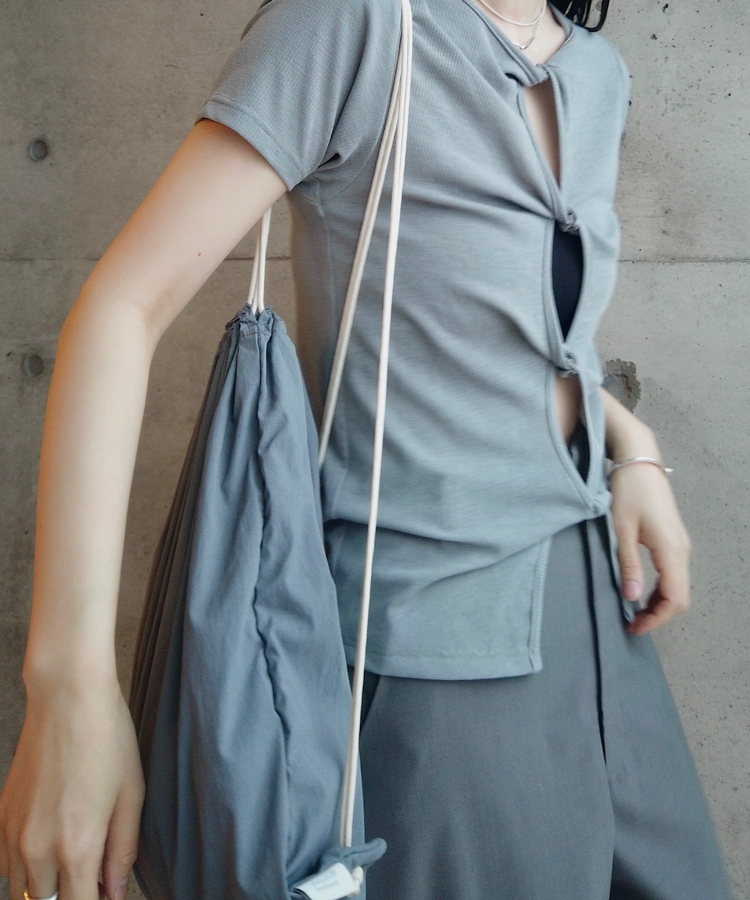 rika専用 RIKA × forksy. 】リップストップナイロン ナップサック forksy
