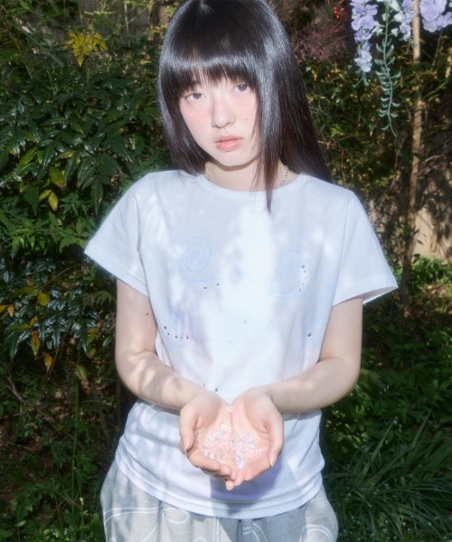 tシャツ A'GEM/9 × .kom 「FANCY CLUB/ファンシークラブ」 Gliter Mazy Logo Tee/グリッター Mazy ロ A'GEM/9 × .kom 『FANCY CLUB/ファンシークラブ』 Gliter Mazy