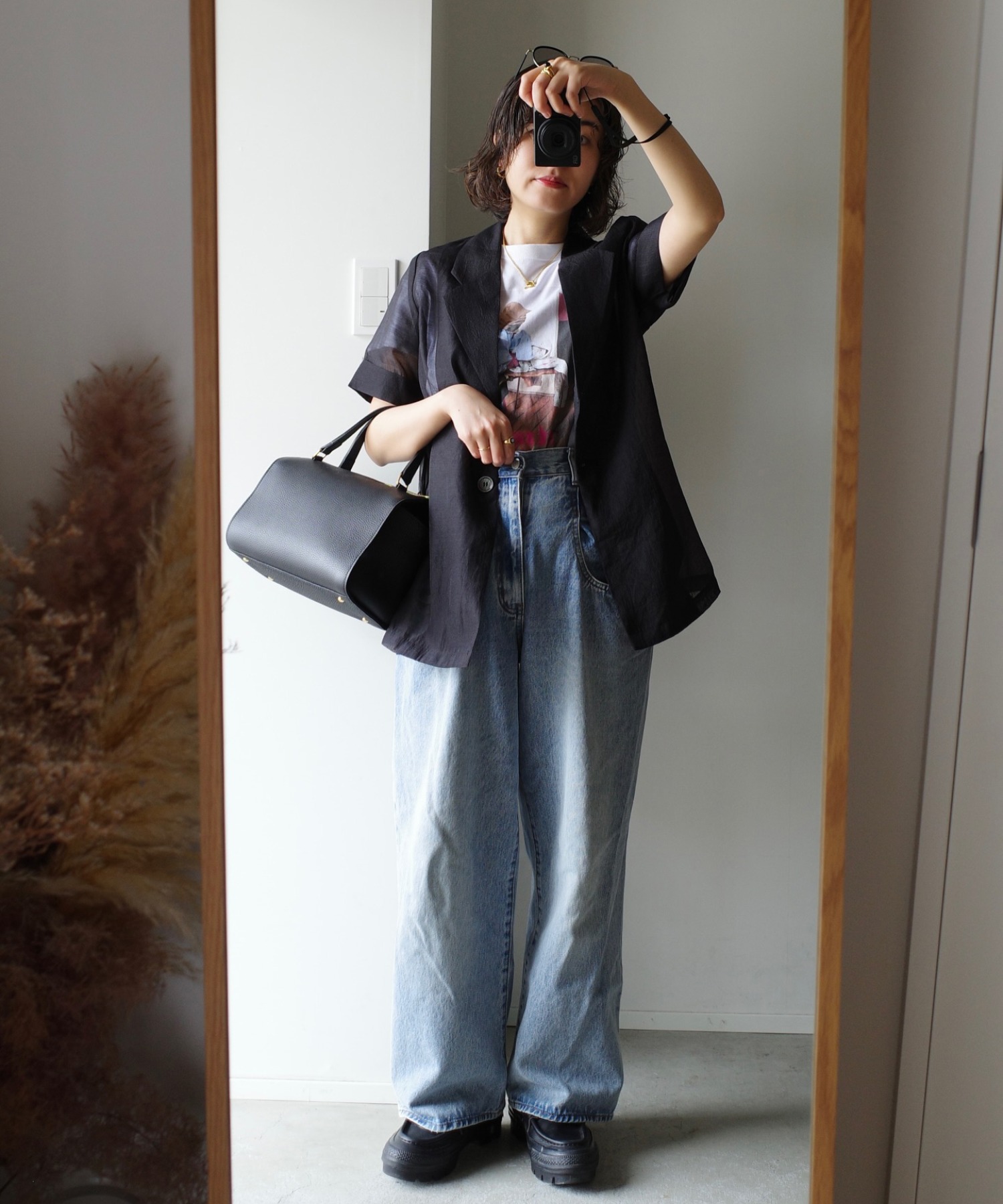 model：H158 着用サイズ：FREE