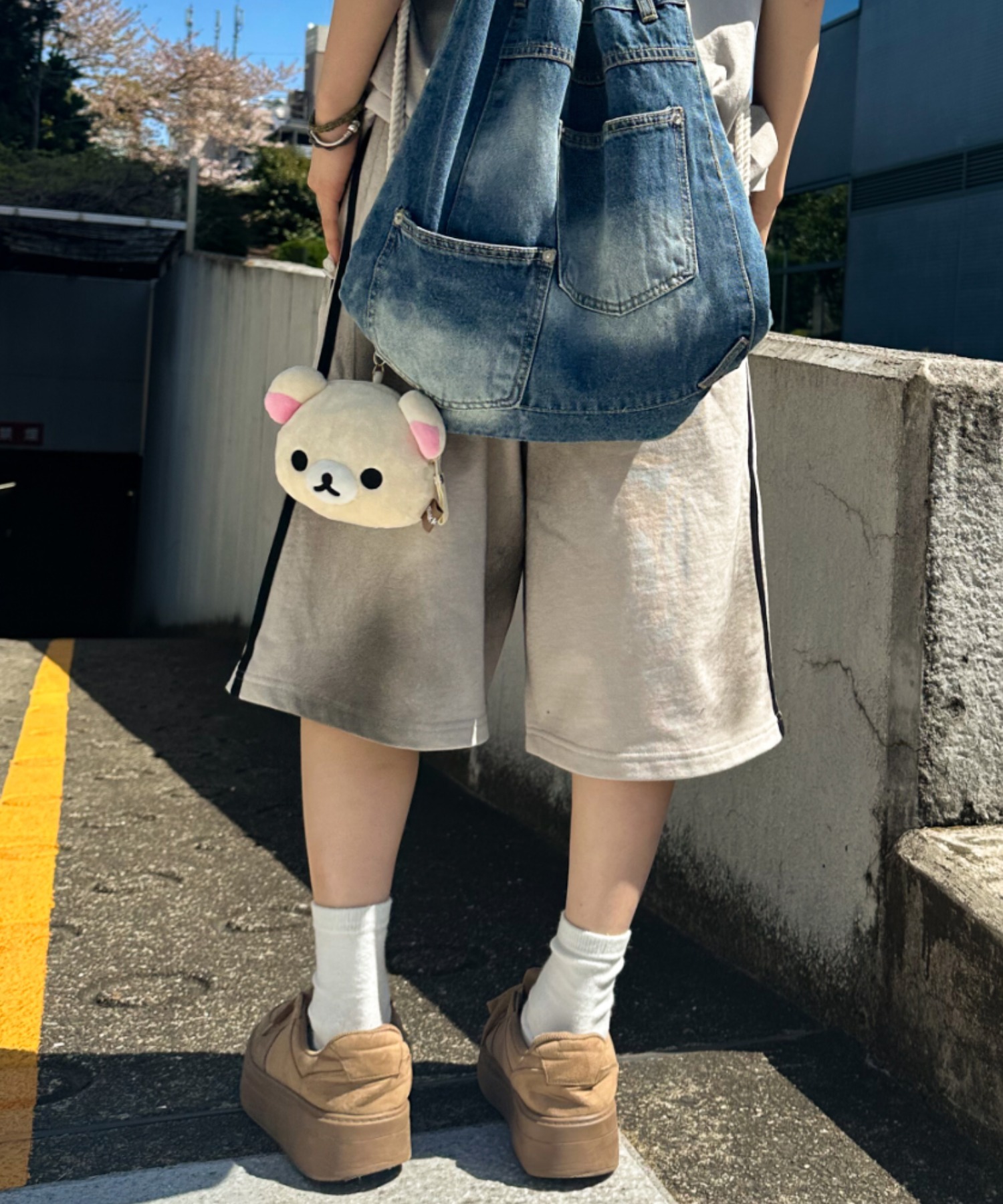 A'GEM/9 × .kom 『A'gem/エージェム』 ラインスウェットパンツ A'gem