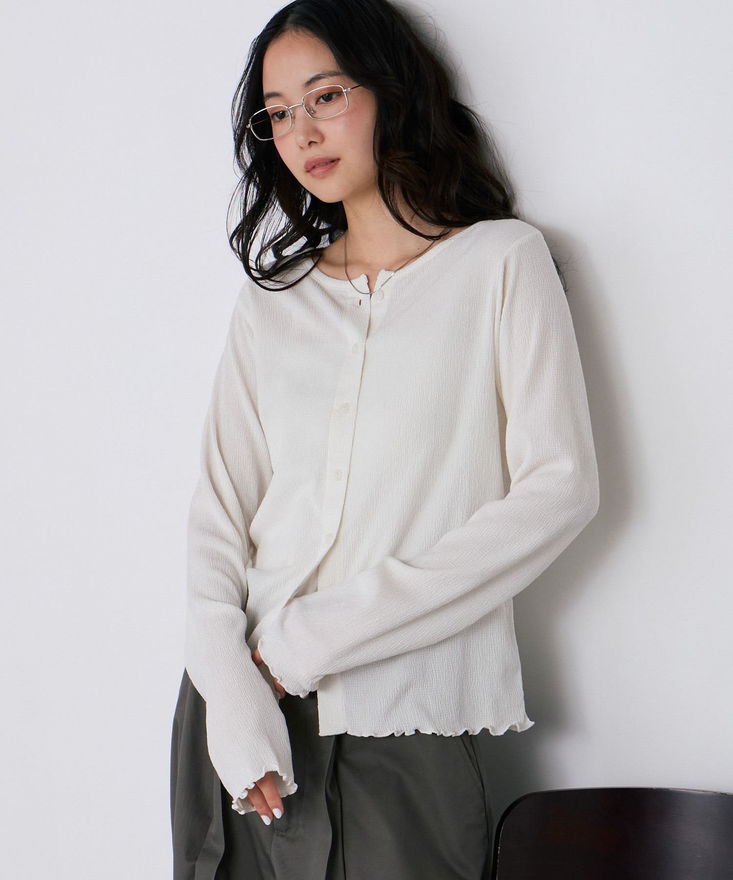 other - エリコカトリ カットワークカーディガン F オフホワイト /DO ■OS Free People Sydney shrunken cardigan in optic white | ASOS