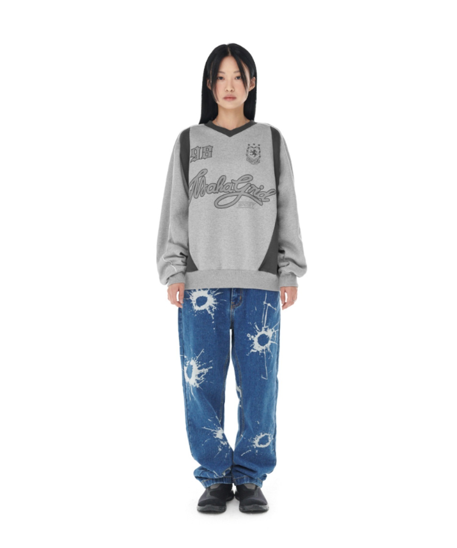 さらに100円引き◆MAHAGRID◆TRACK SWEATSHIRT MAHAGRID トレーナー スウェット 「mahagrid/マハグリッド