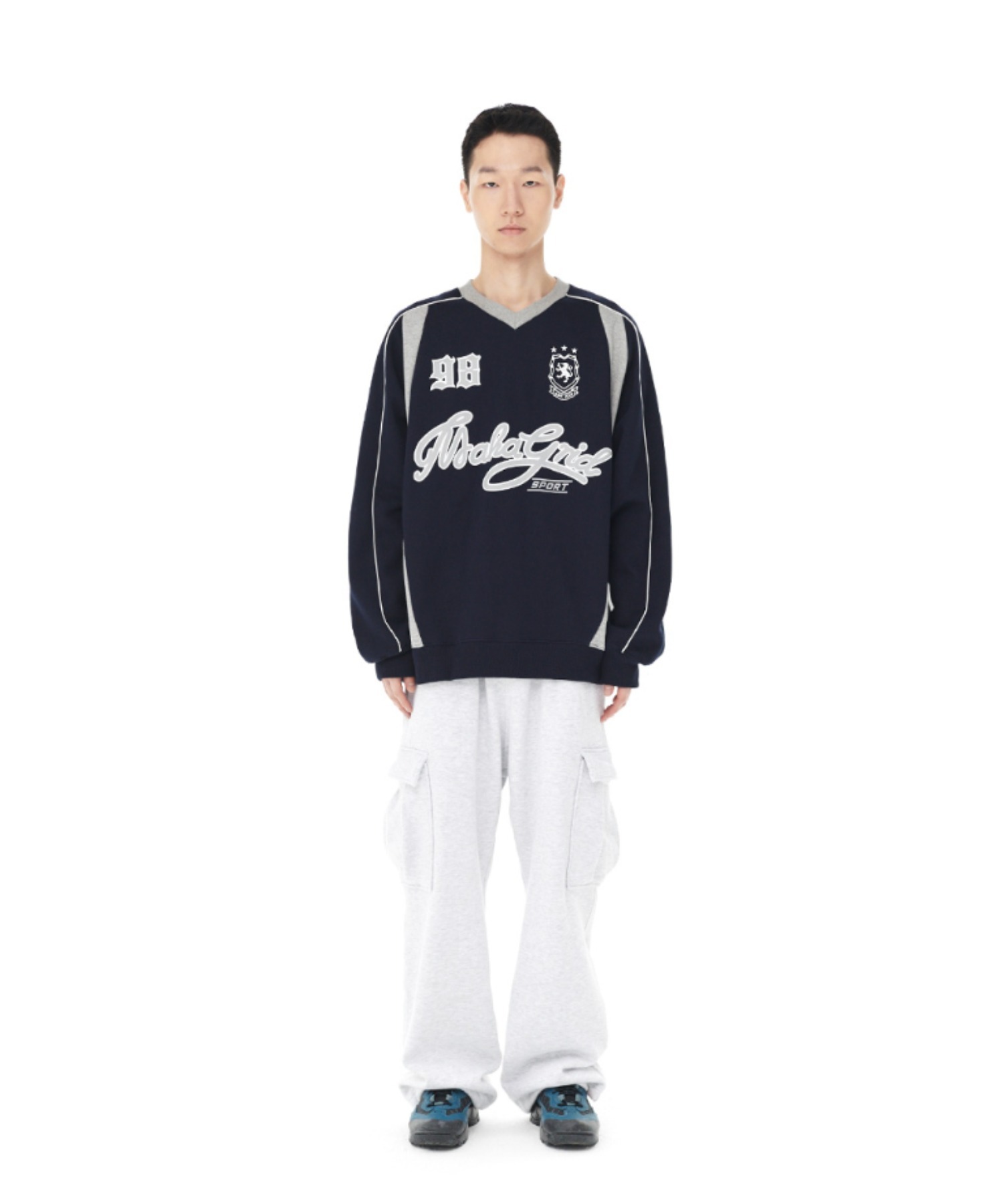 mahagrid/マハグリッド』TRACK SWEATSHIRT/トラックスウェットシャツ  mahagrid│A'GEM/9×.KOM【公式】｜韓国・ストリートブランド通販サイト エージェムナイン ドットケーオーエム