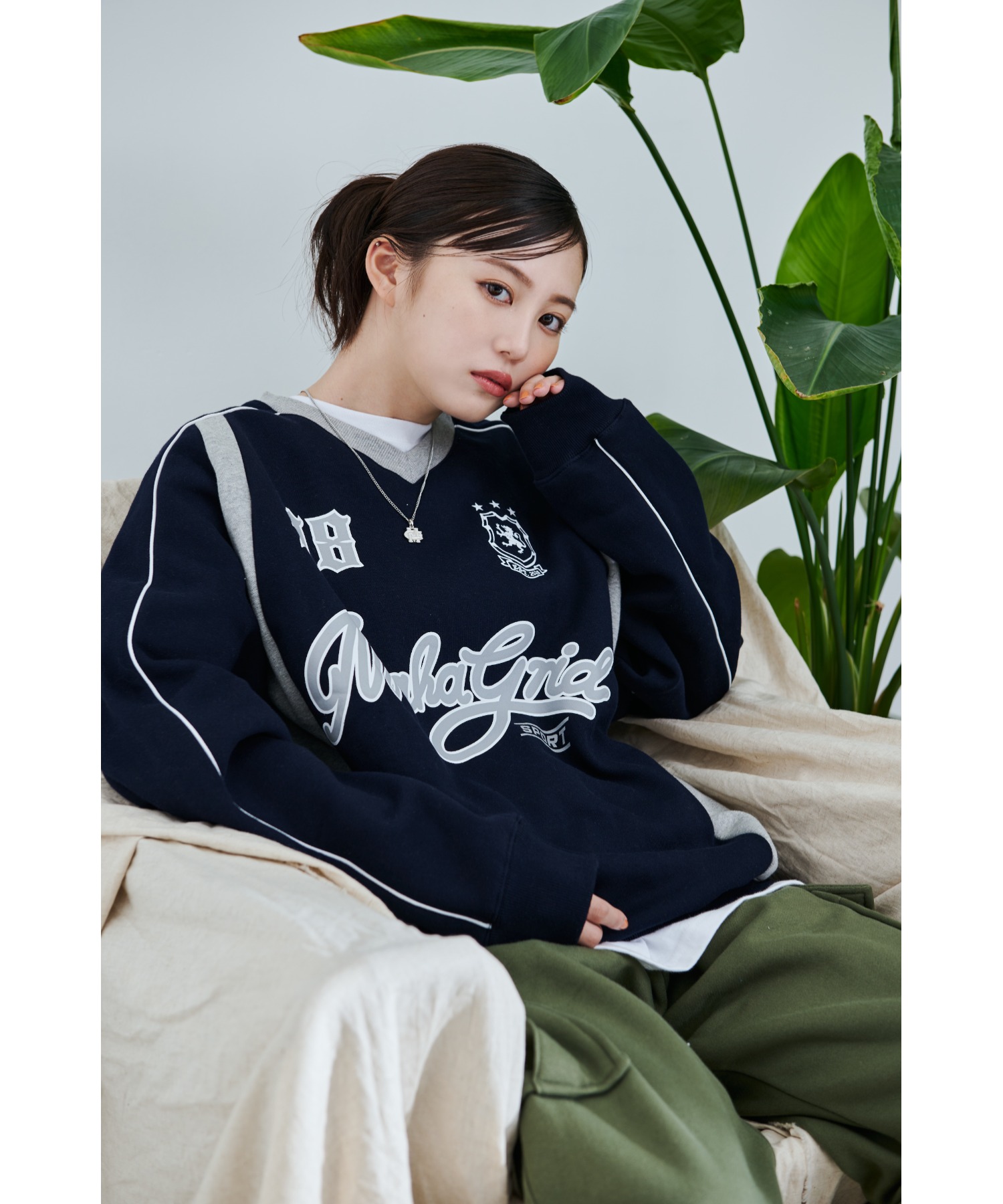 mahagrid/マハグリッド』TRACK SWEATSHIRT/トラックスウェットシャツ-